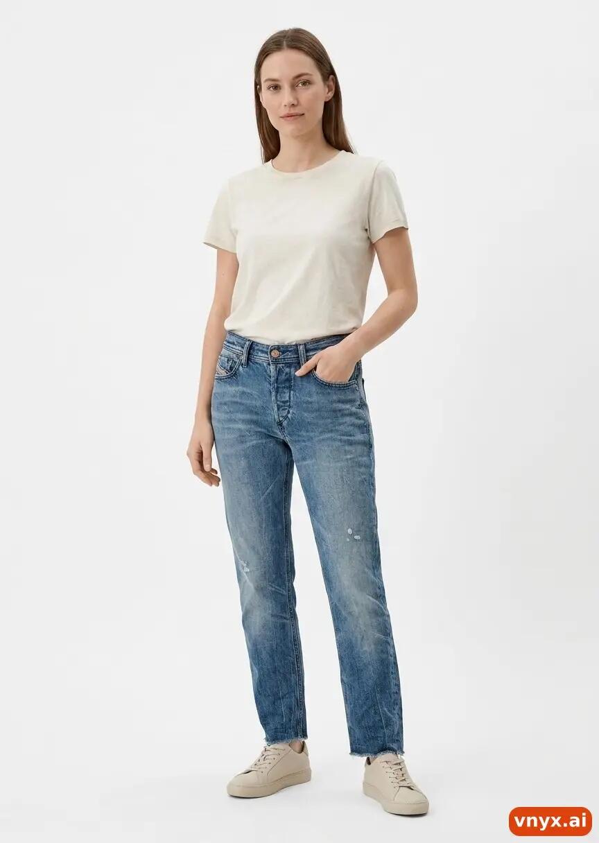 Second Life - Vintage Diesel Dark Blue Jeans Women W30 L28 2/6