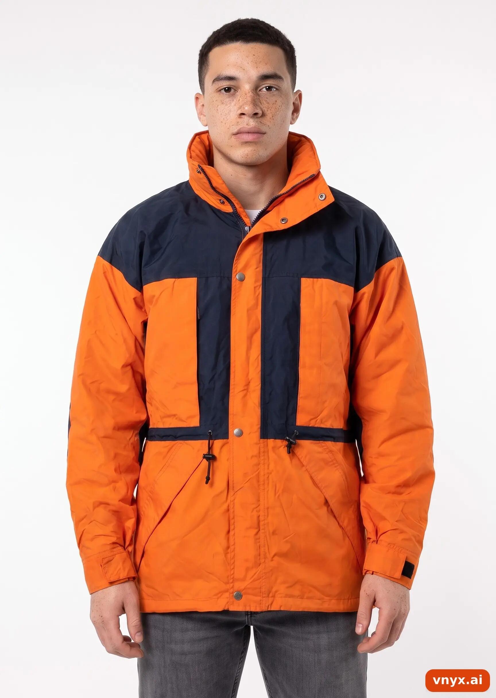 Second Life - Vintage The North Face Bright Orange Outdoor Jacket Men M 5/6