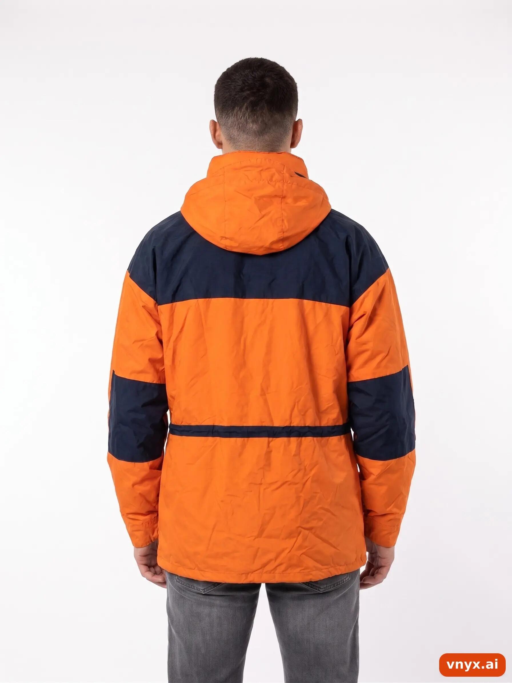 Second Life - Vintage The North Face Bright Orange Outdoor Jacket Men M 2/6