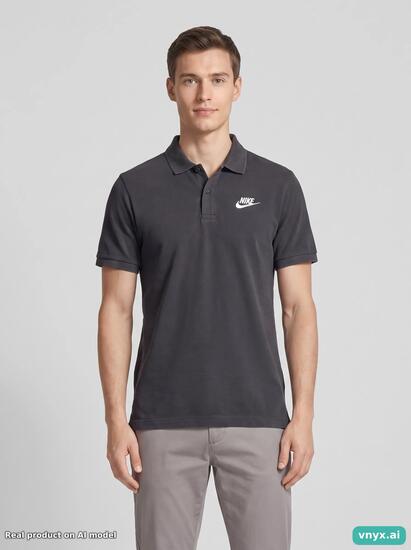 Second Life - Vintage Nike Washed Black Polo Men S