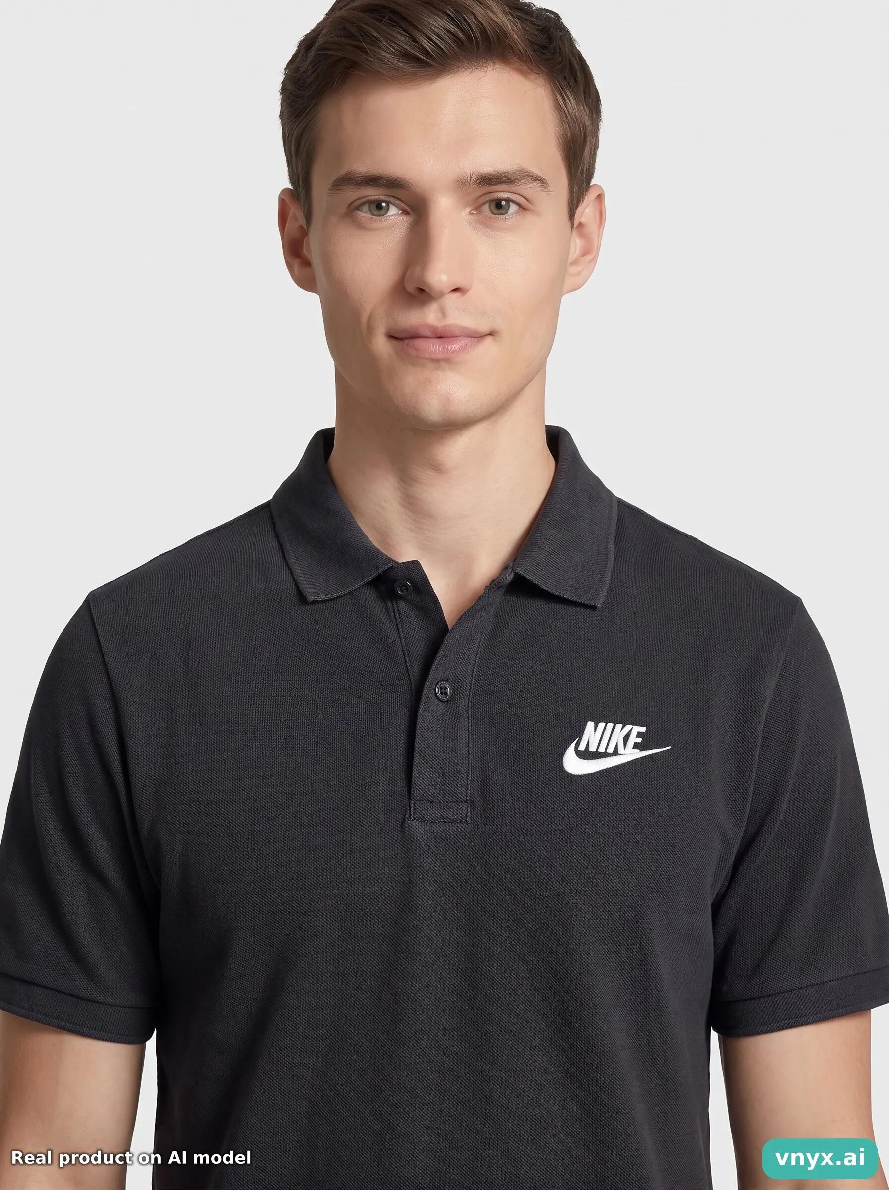 Second Life - Vintage Nike Washed Black Polo Men S 5/6