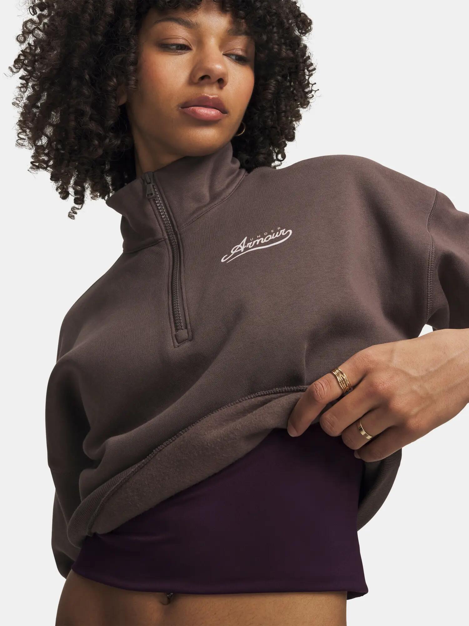 Női pulóver Under Armour RIVAL FLEECE VARSITY HZ 3/3