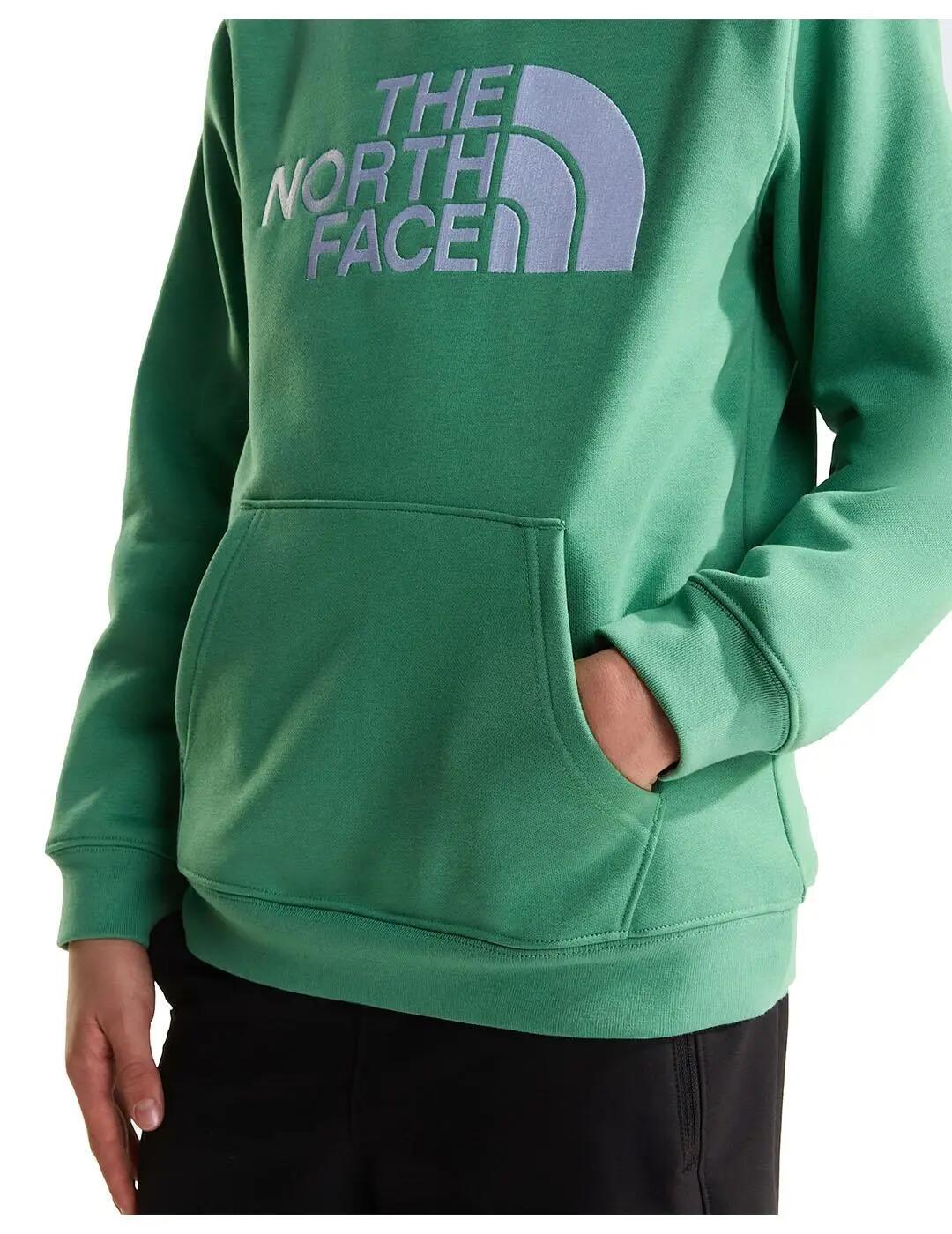 Moletom com capuz polar para crianças The North Face Essentials Verde. 5/5