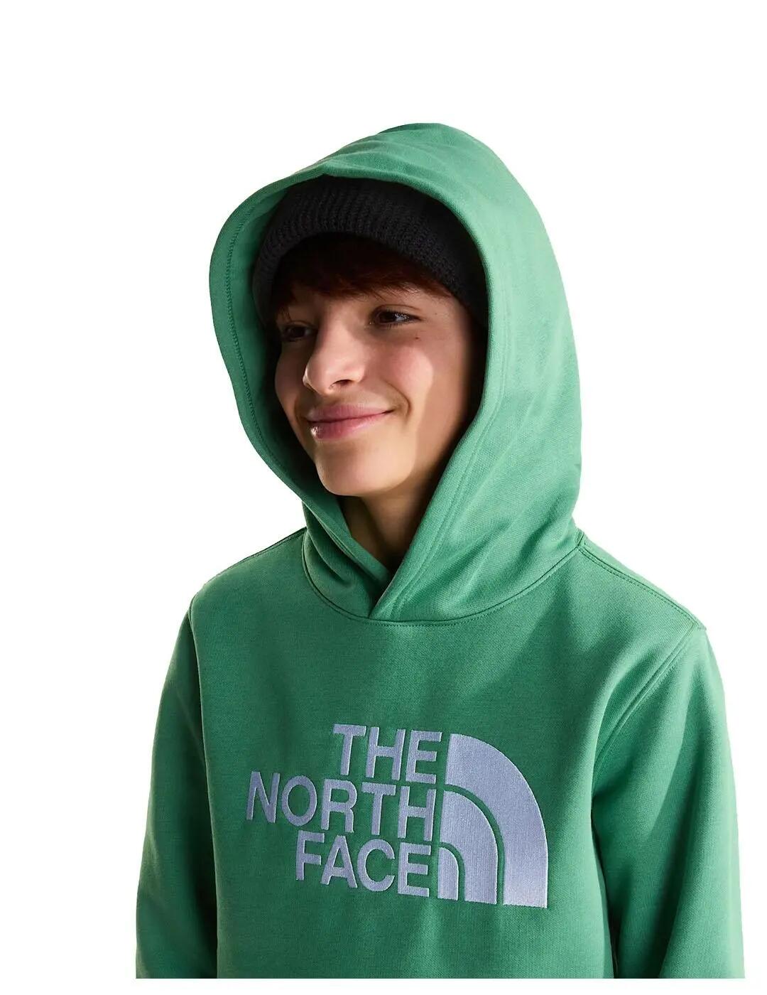 Moletom com capuz polar para crianças The North Face Essentials Verde. 4/5