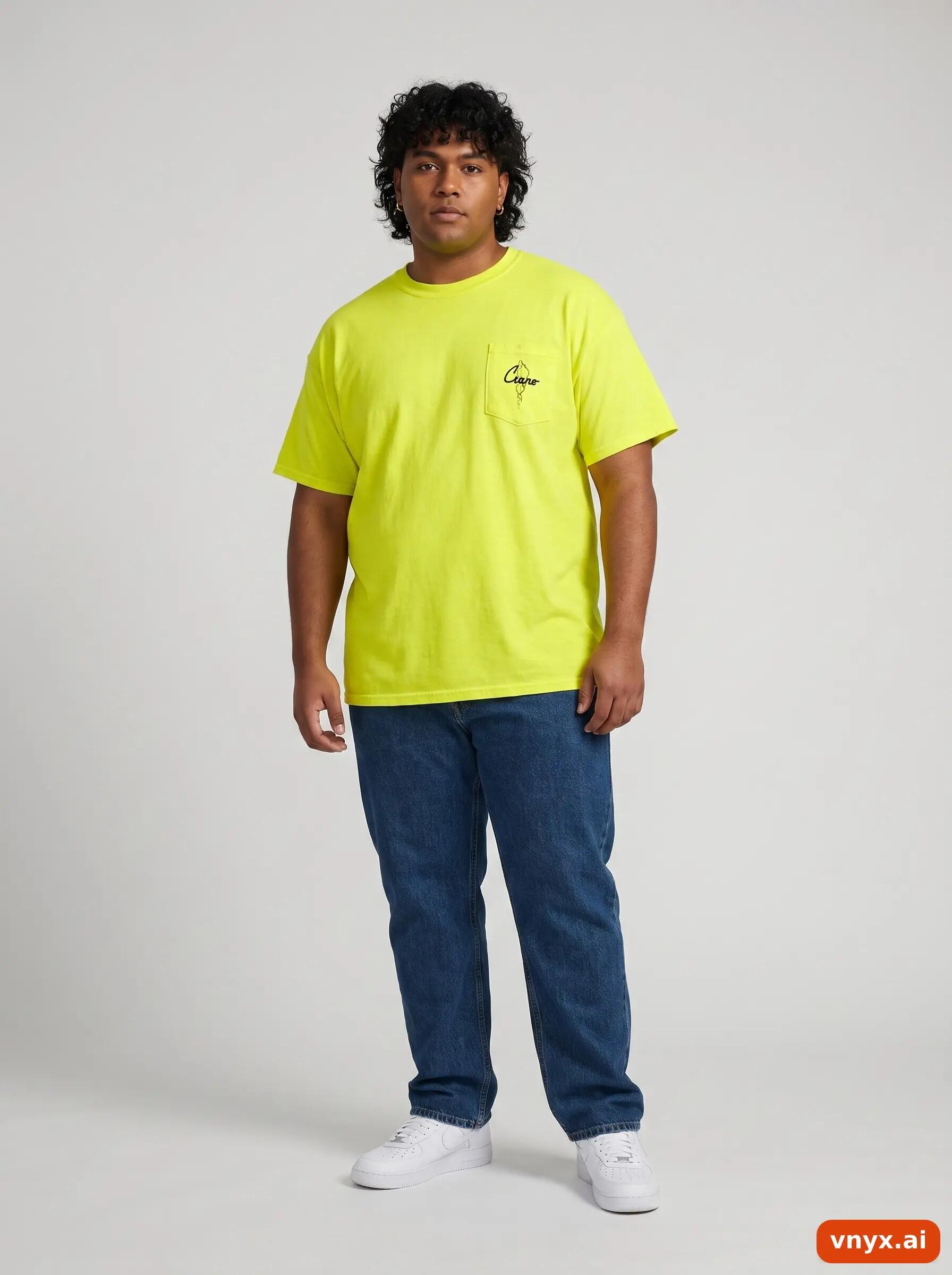 Second Life - Vintage Gildan Lemon Yellow T-Shirt Men XL 3/6