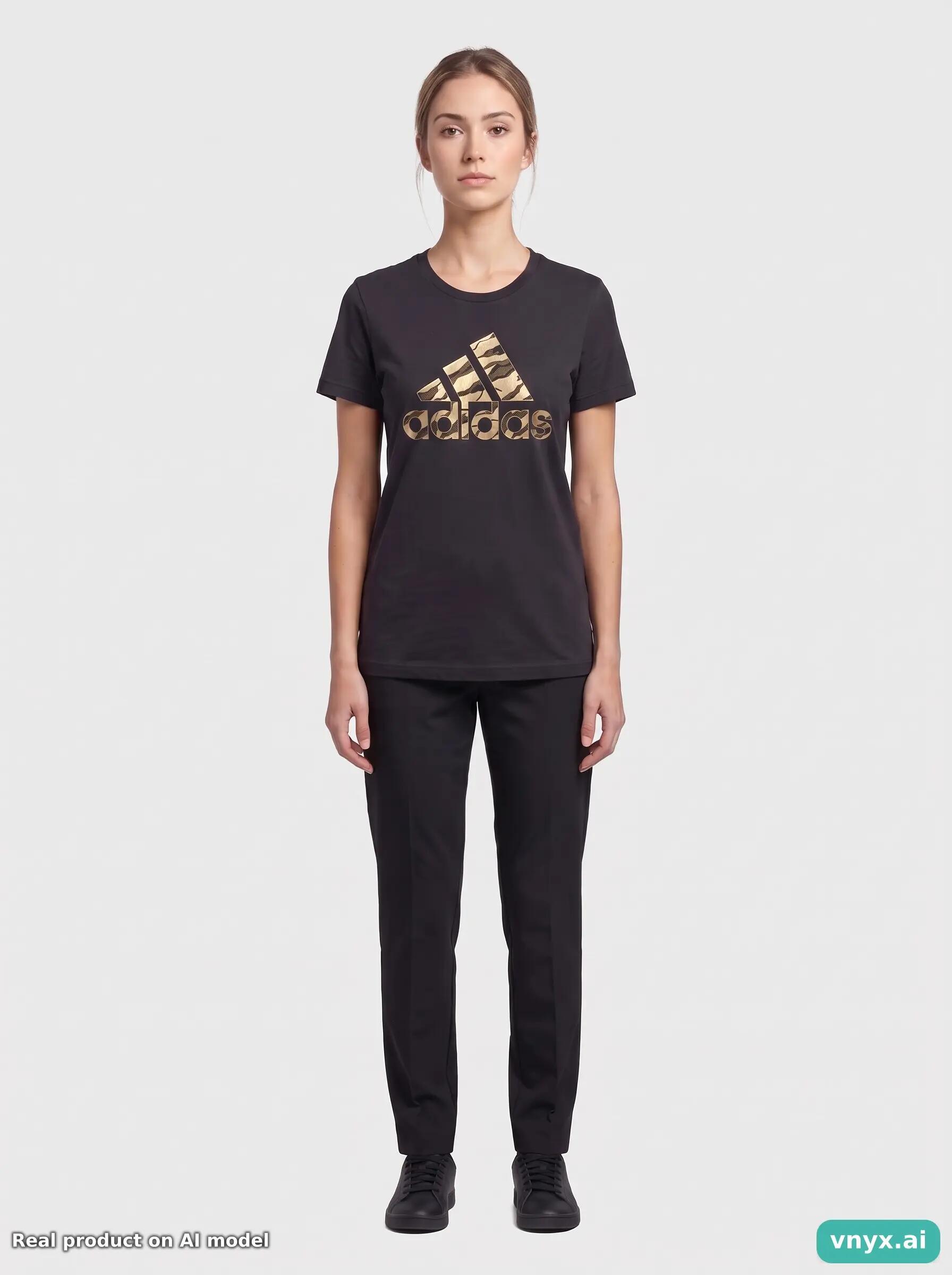 Second Life - Vintage Adidas Dark Black T-Shirt Women S 6/6