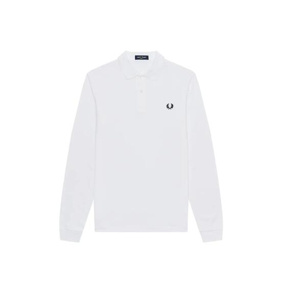 Polo uni à manches longues Fred Perry