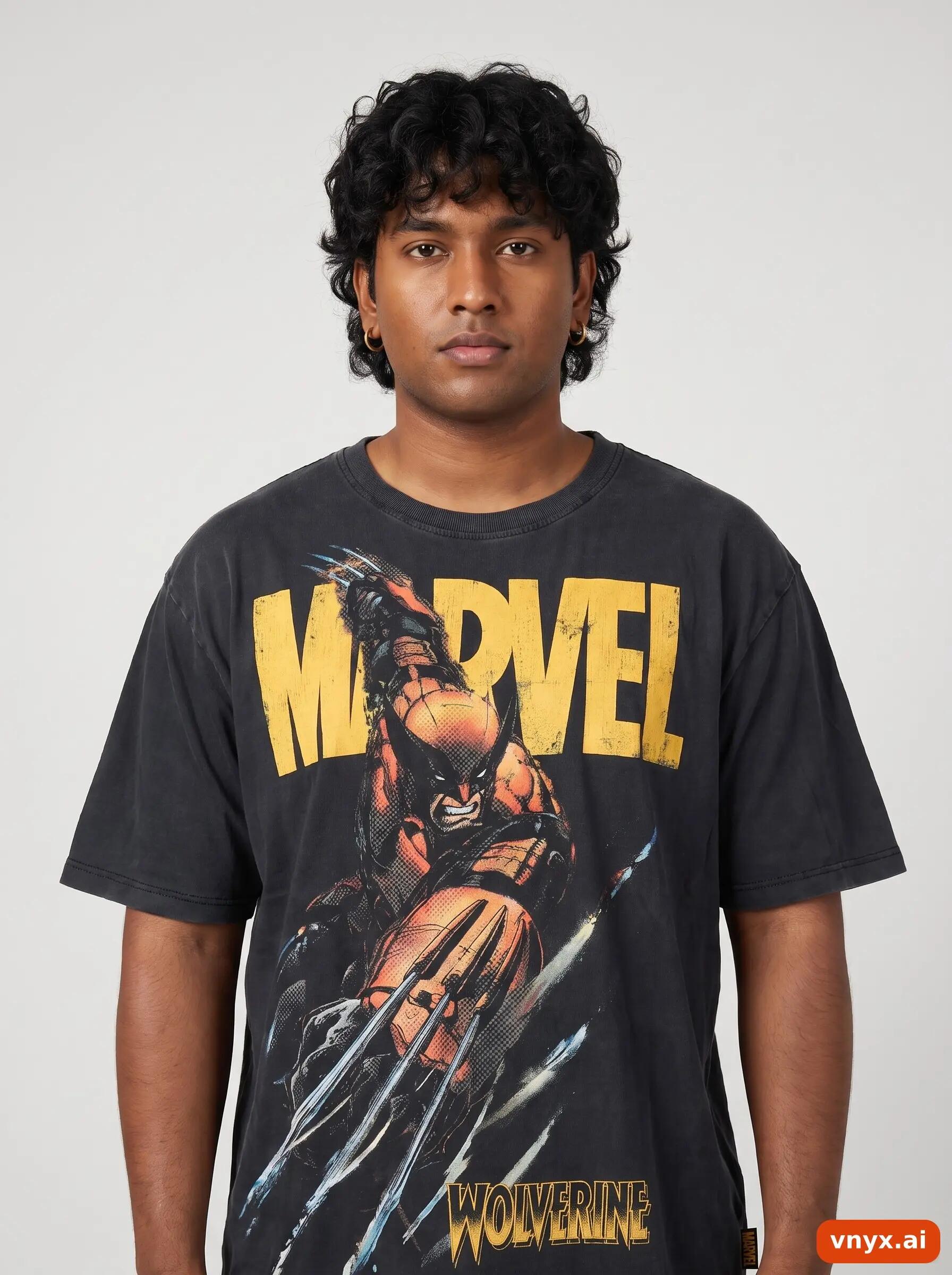 Second Life - Vintage MARVEL Classic Black T-Shirt Men L 5/6
