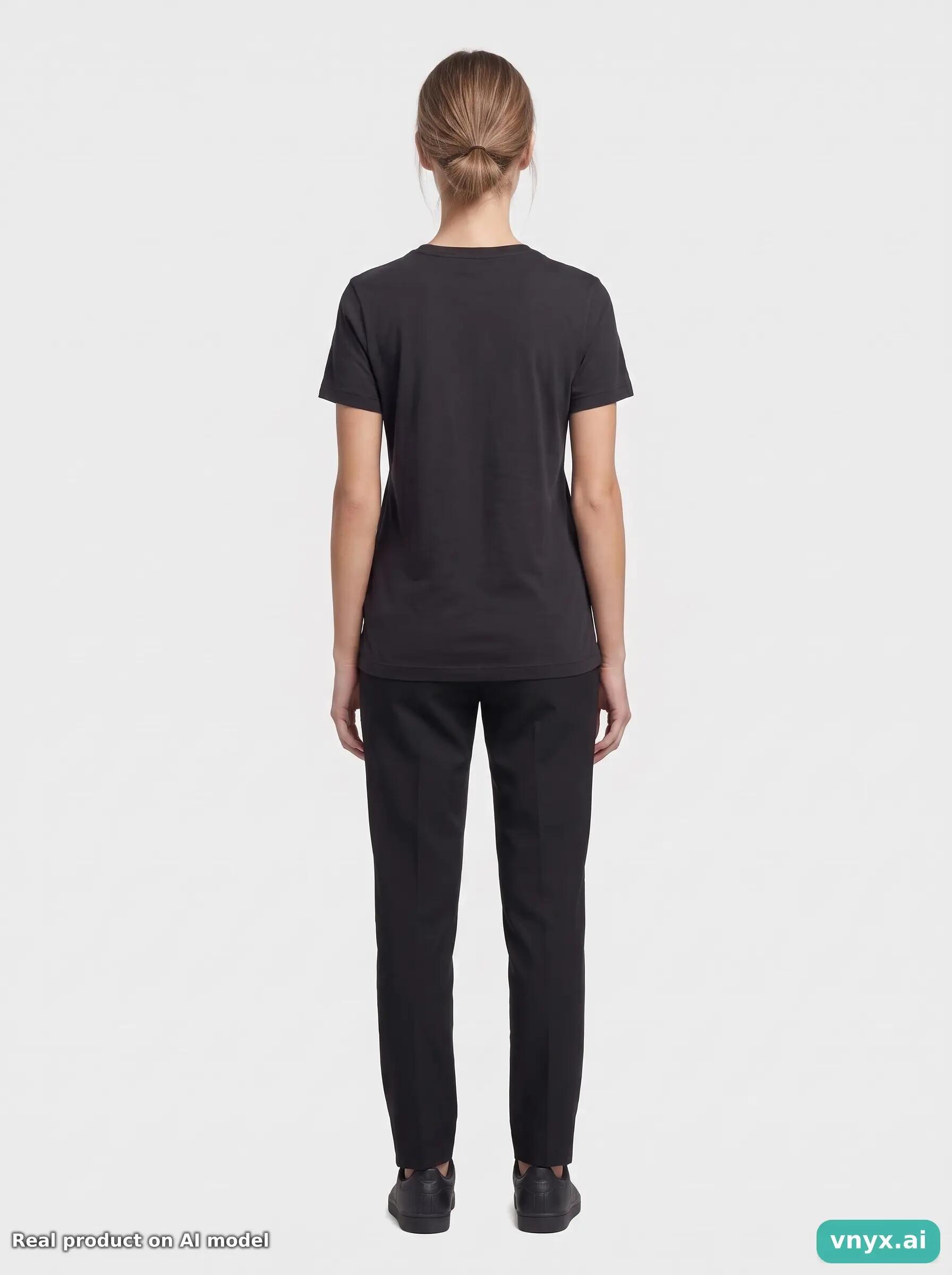 Second Life - Vintage Adidas Dark Black T-Shirt Women S 4/6