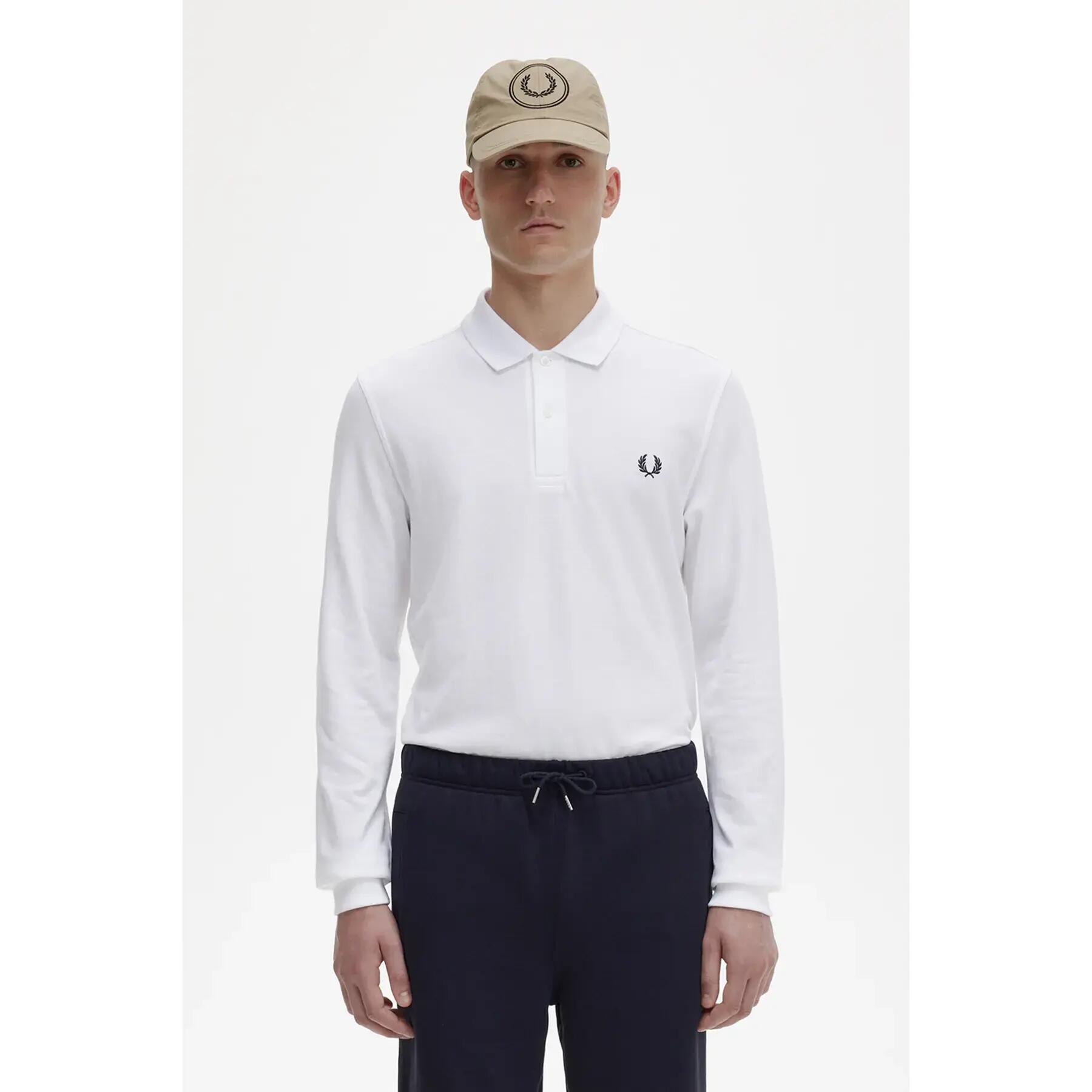 Pólo liso de manga comprida Fred Perry 3/7
