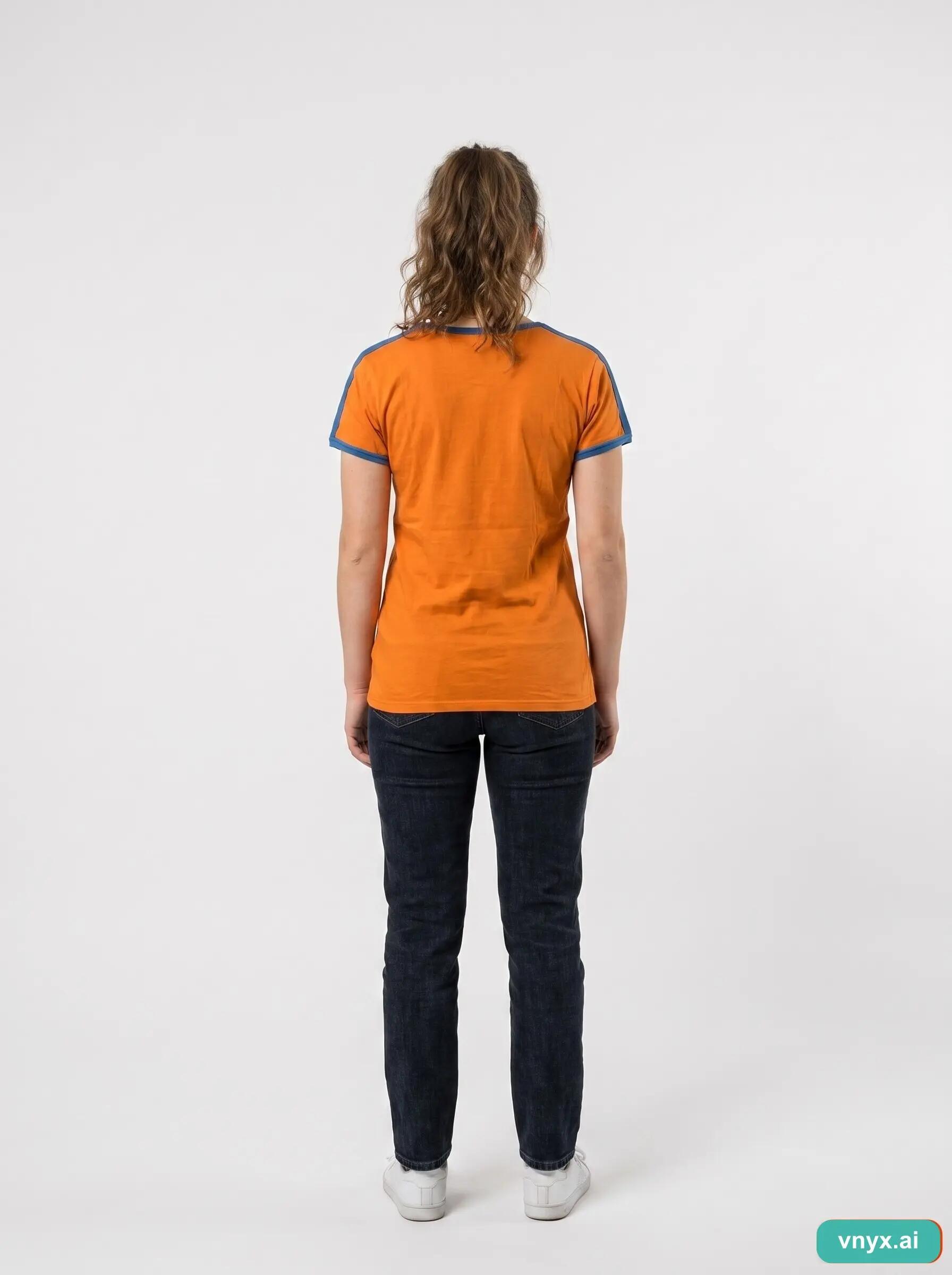 Second Life - Vintage FOX Orange T-Shirt Women L 5/6