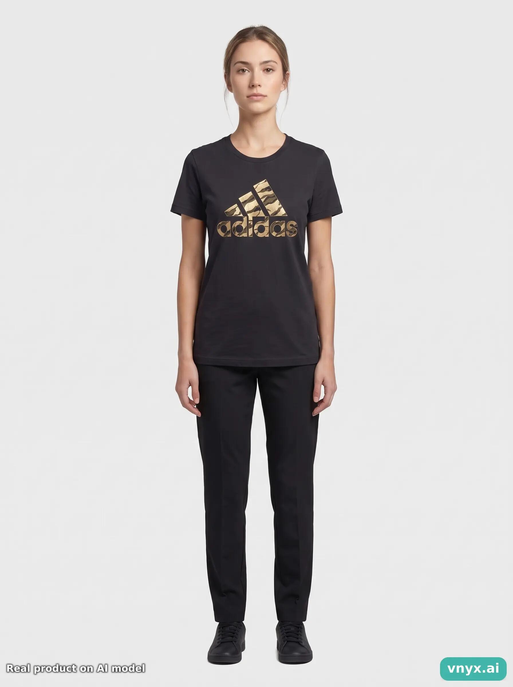 Second Life - Vintage Adidas Dark Black T-Shirt Women S 3/6