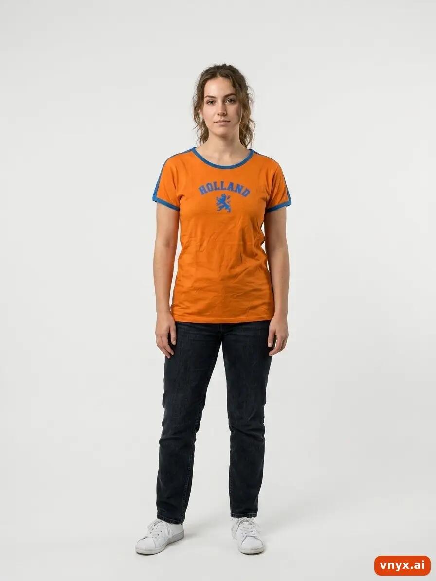 Second Life - Vintage FOX Orange T-Shirt Women L 3/6
