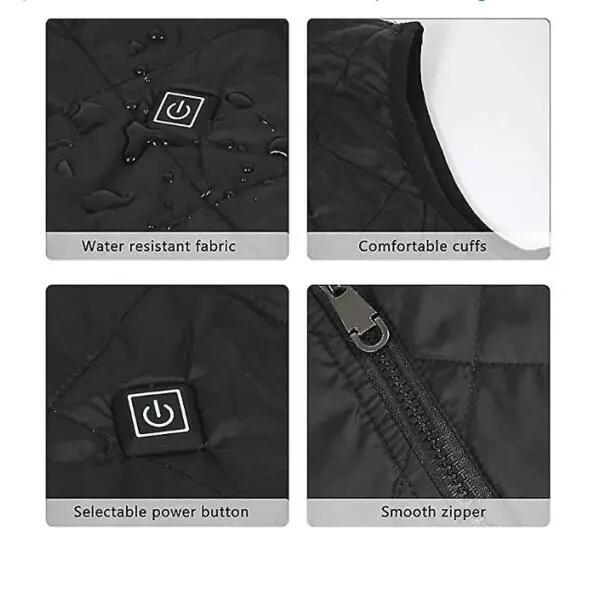 Gilet chauffant pour femme, veste chauffante pour le cou, 9 zones de chauffage, 4/5