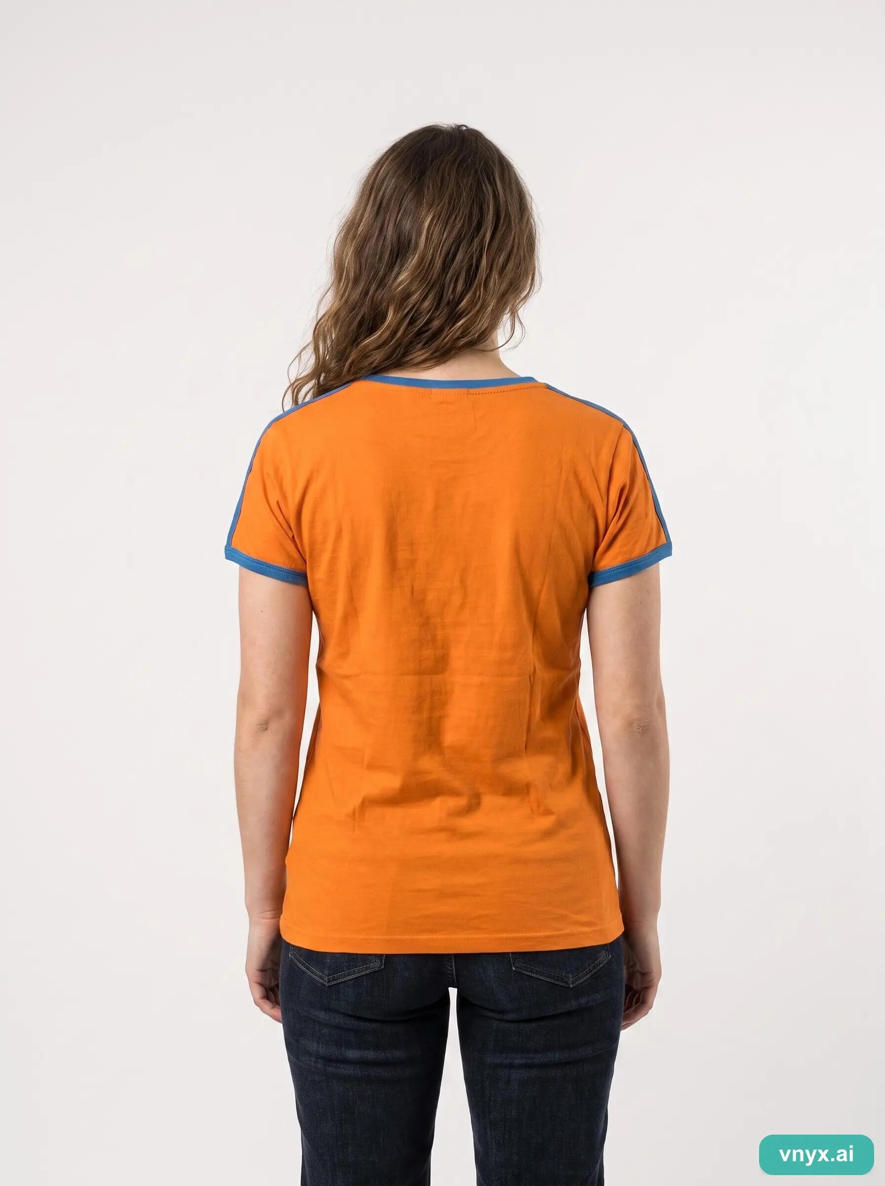 Second Life - Vintage FOX Orange T-Shirt Women L 2/6
