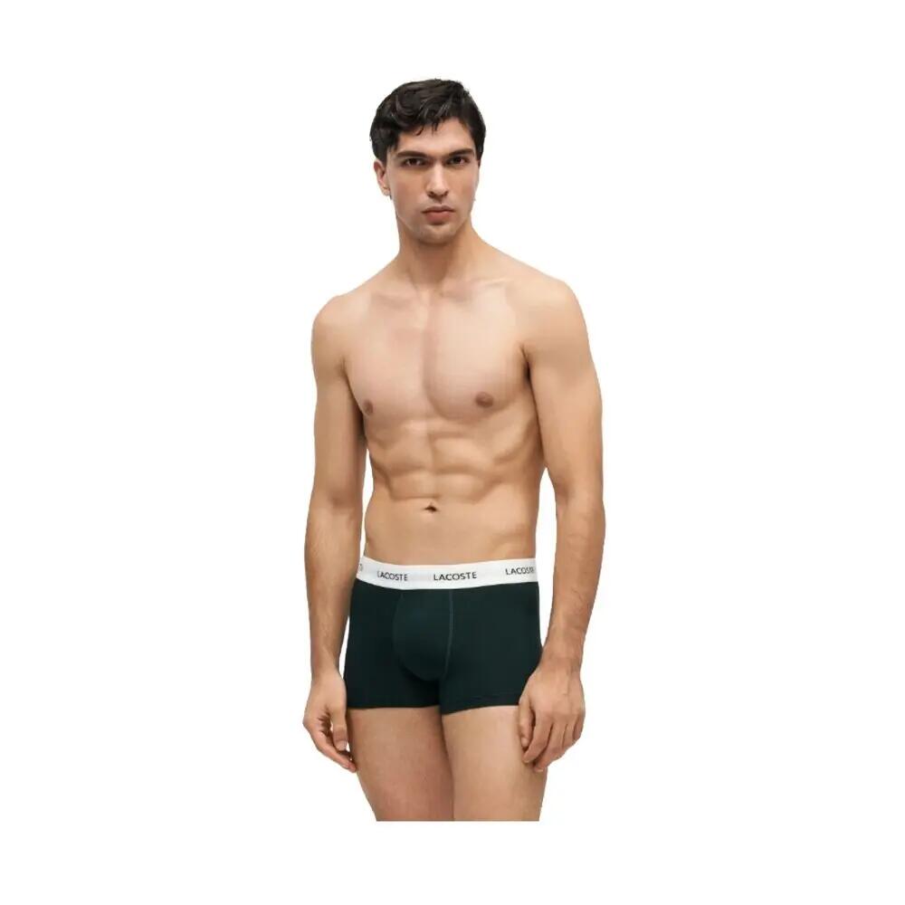 Pack 3 Calzoncillos Boxer Lacoste Courts en Gama de Verdes con goma Elástica 4/5