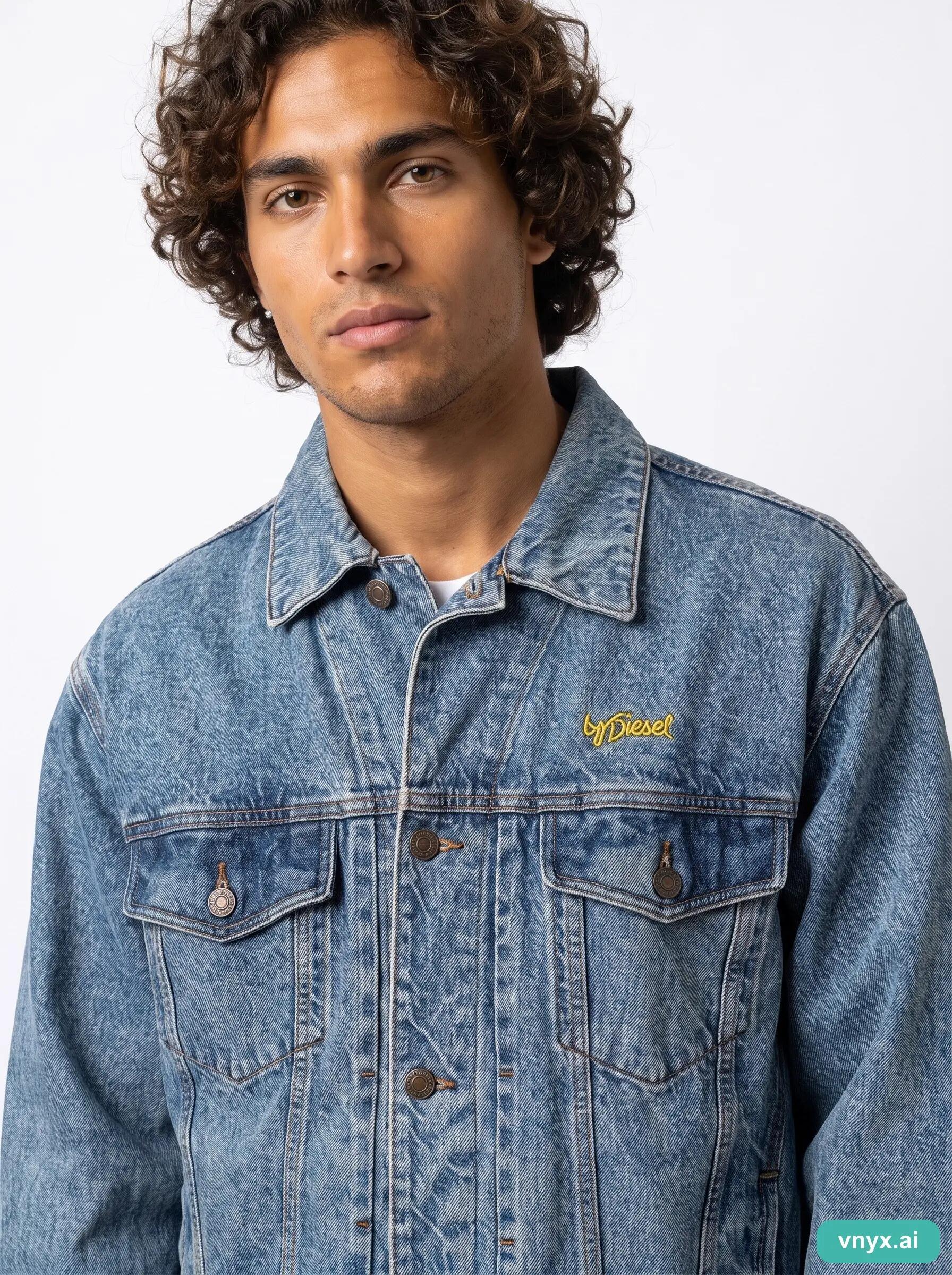 Second Life - Vintage Diesel Sky Blue Outdoor Jacket Men XS 6/6