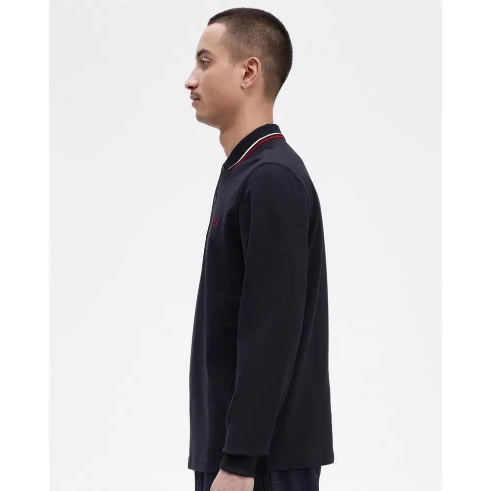 Polo de manga comprida Fred Perry Twin Tipped 2/7