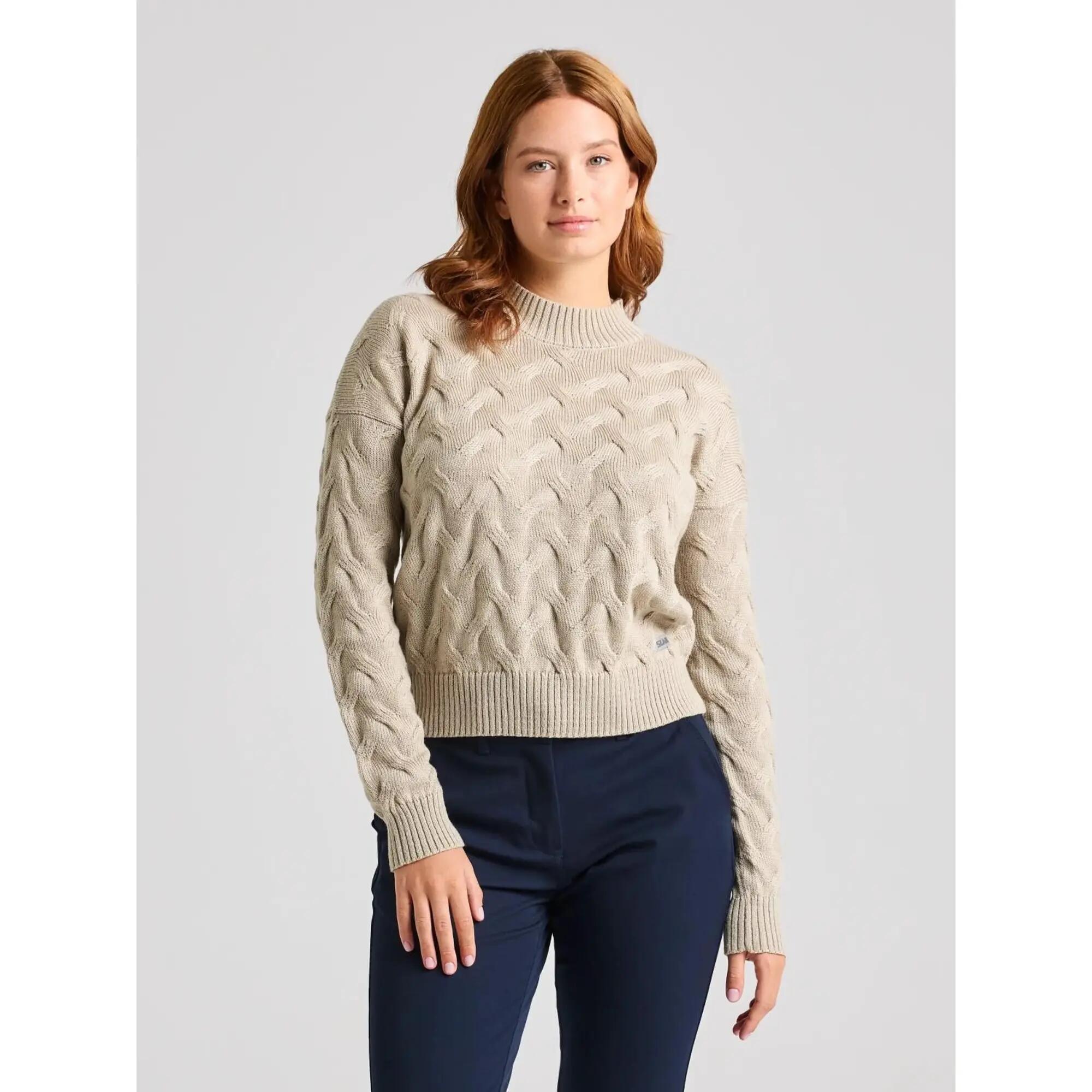 Sweter W Warkoczowy Wzór Slam Seawool Ws Damskie 2/3