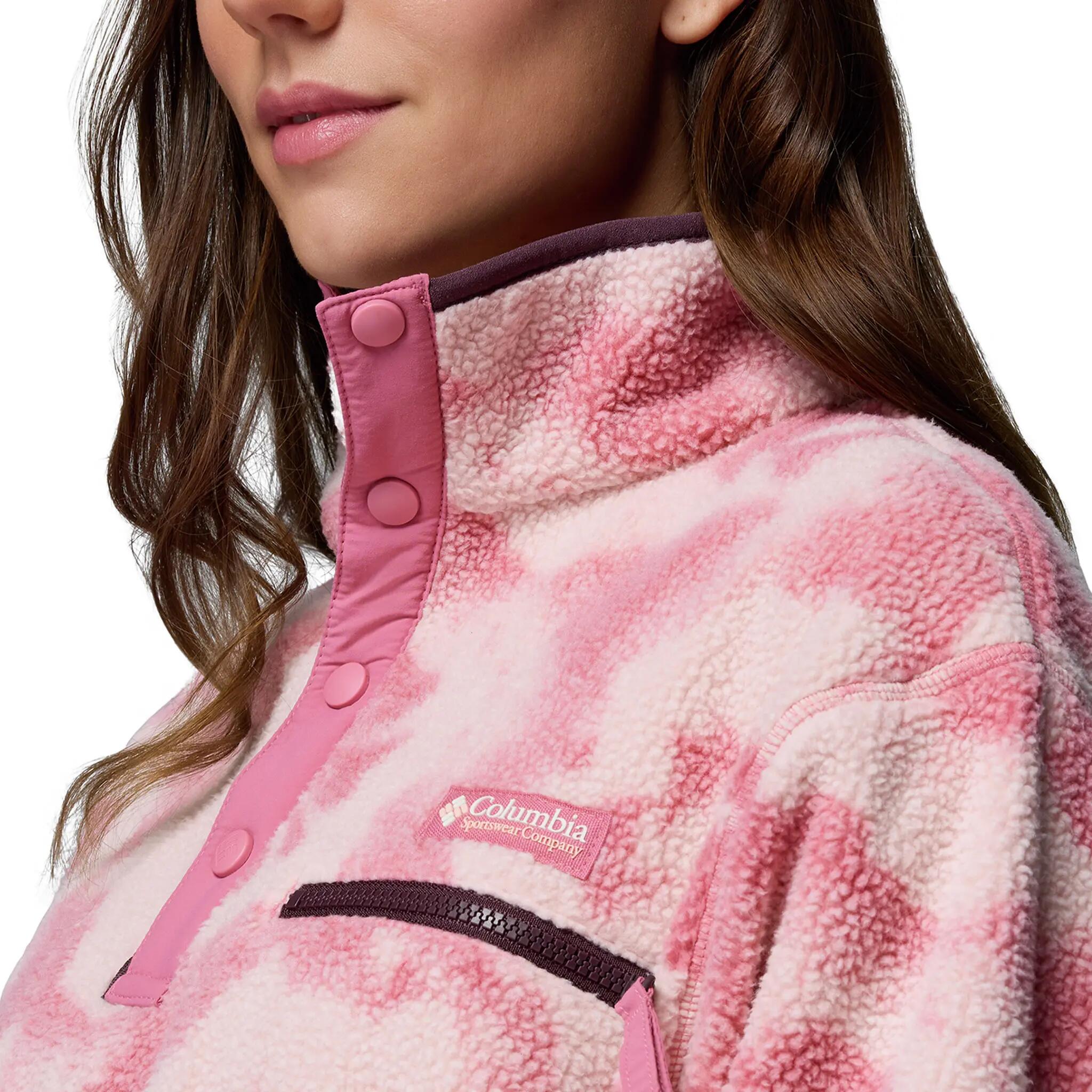 Pullover weich wärmend Damen - Helvetia™ II Printed Cropped Half Snap 5/6
