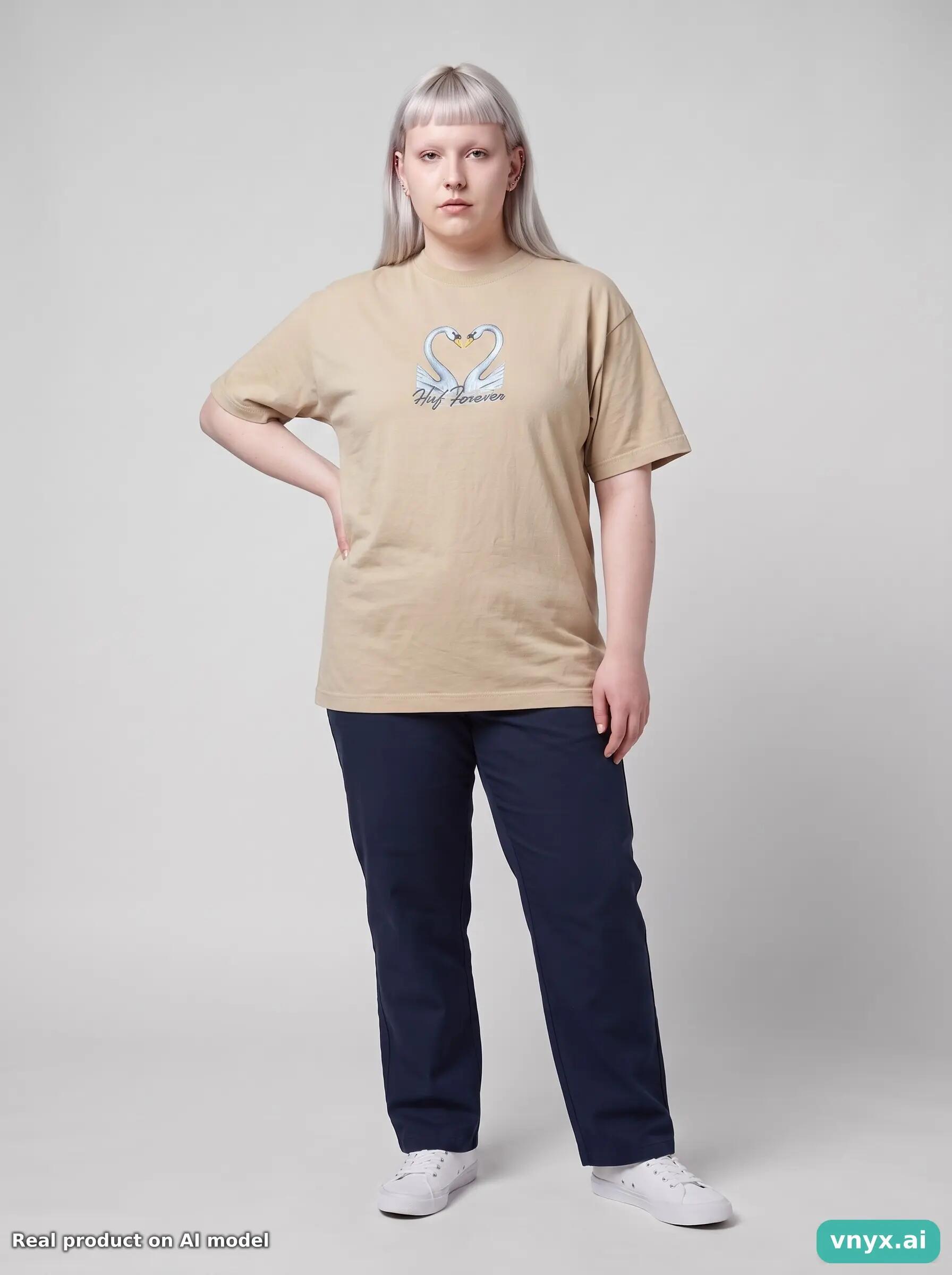 Second Life - Vintage HUF Beige T-Shirt Women L 5/6