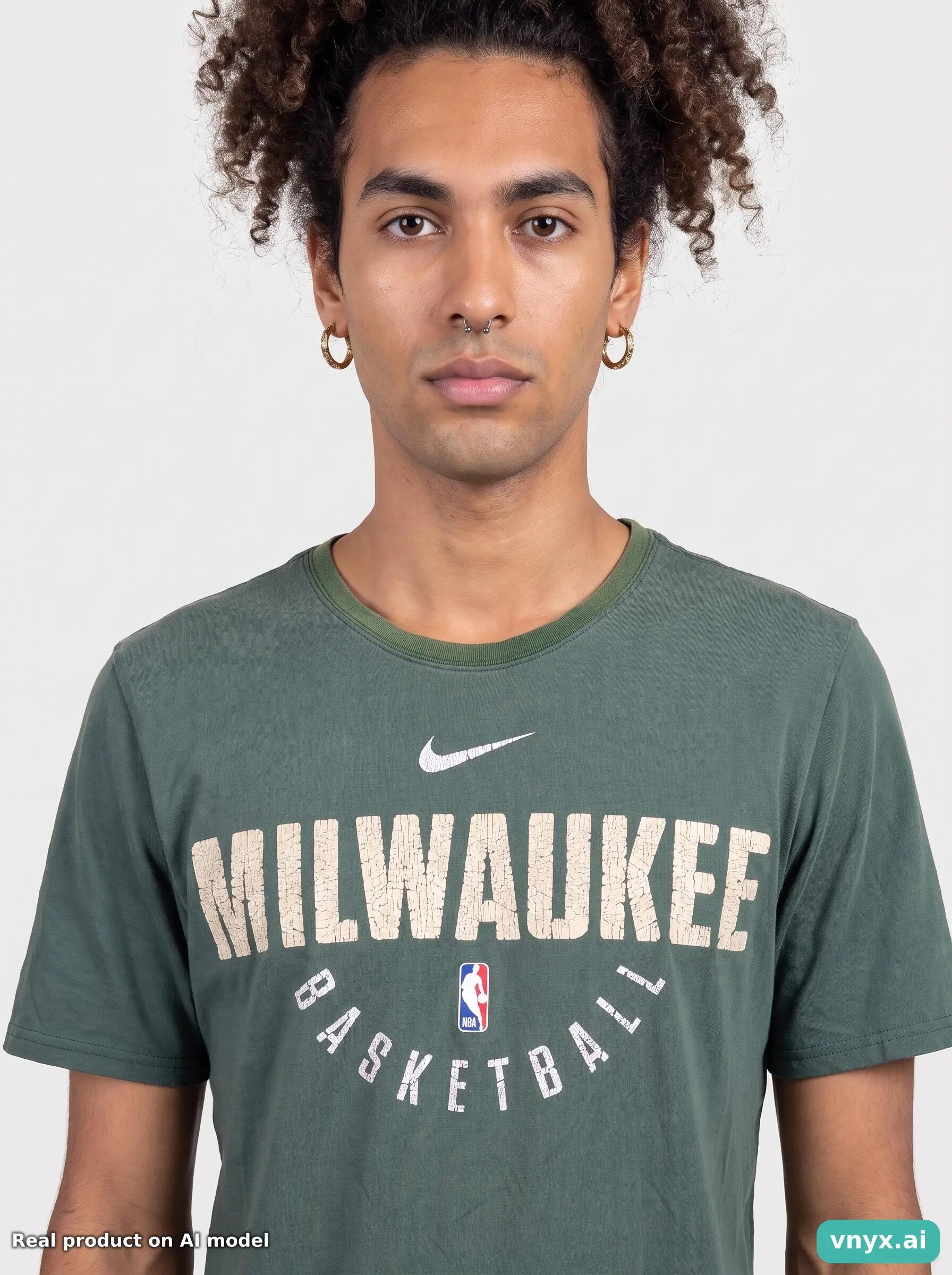 Second Life - Vintage Nike Dark Green T-Shirt Men S 6/6