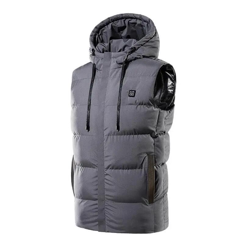 Hiver Gilet Chauffant Vêtement Veste Chauffant Chaud Chauffé Thermique Electriqu 1/6