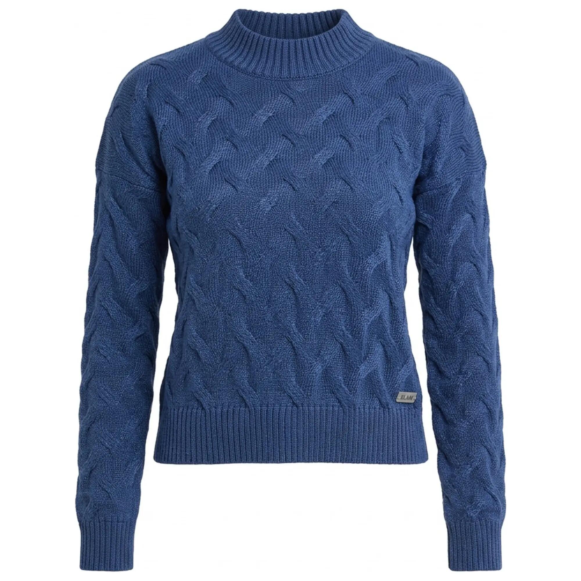 Pulover Tricotat Cu Torsade Slam Seawool Ws Femeie