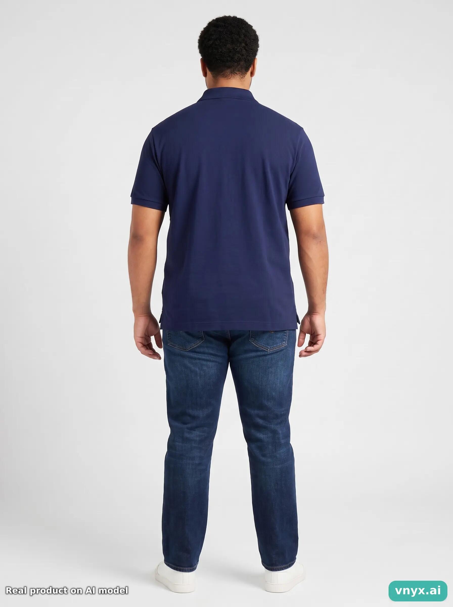 Second Life - Vintage Lacoste Dark Blue Polo Men L 4/6