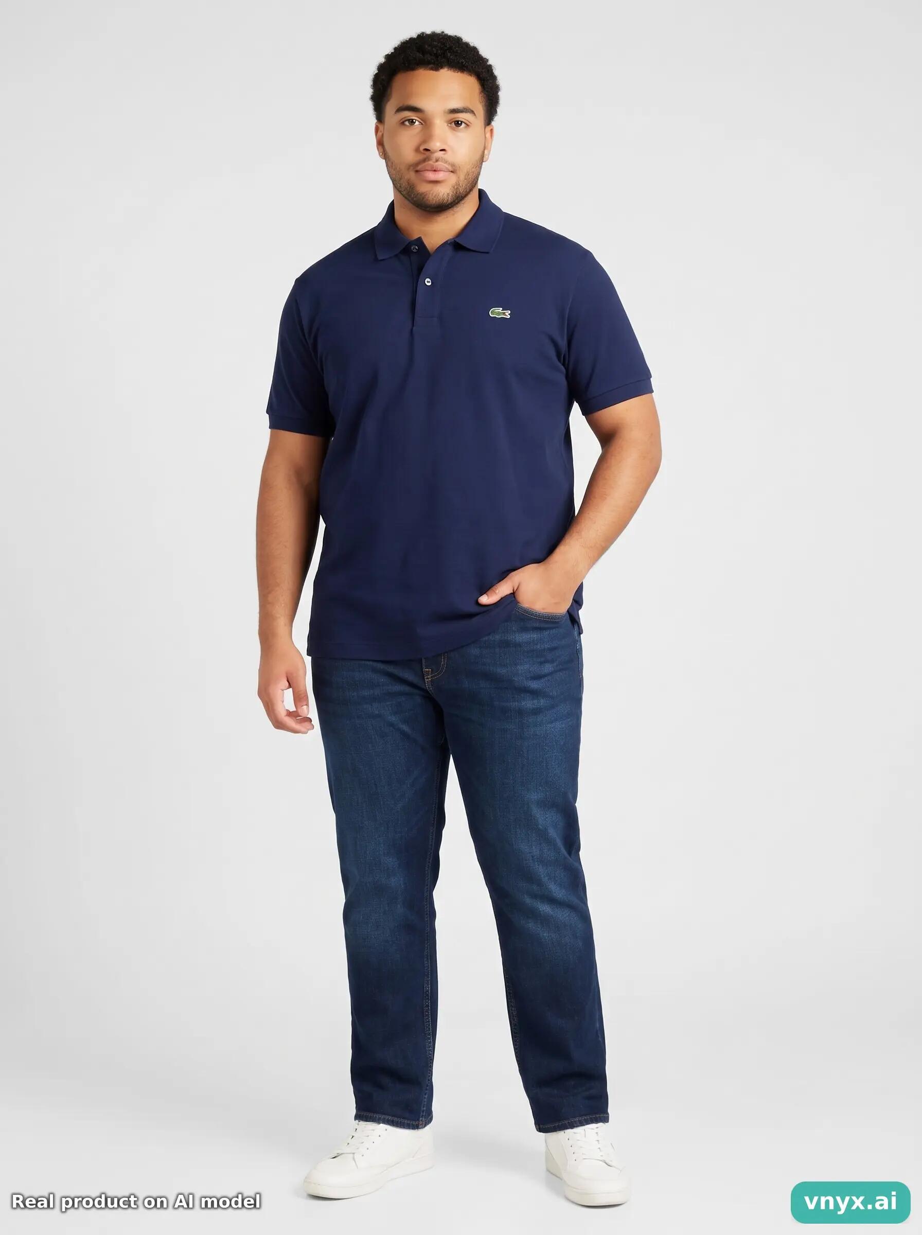 Second Life - Vintage Lacoste Dark Blue Polo Men L 3/6