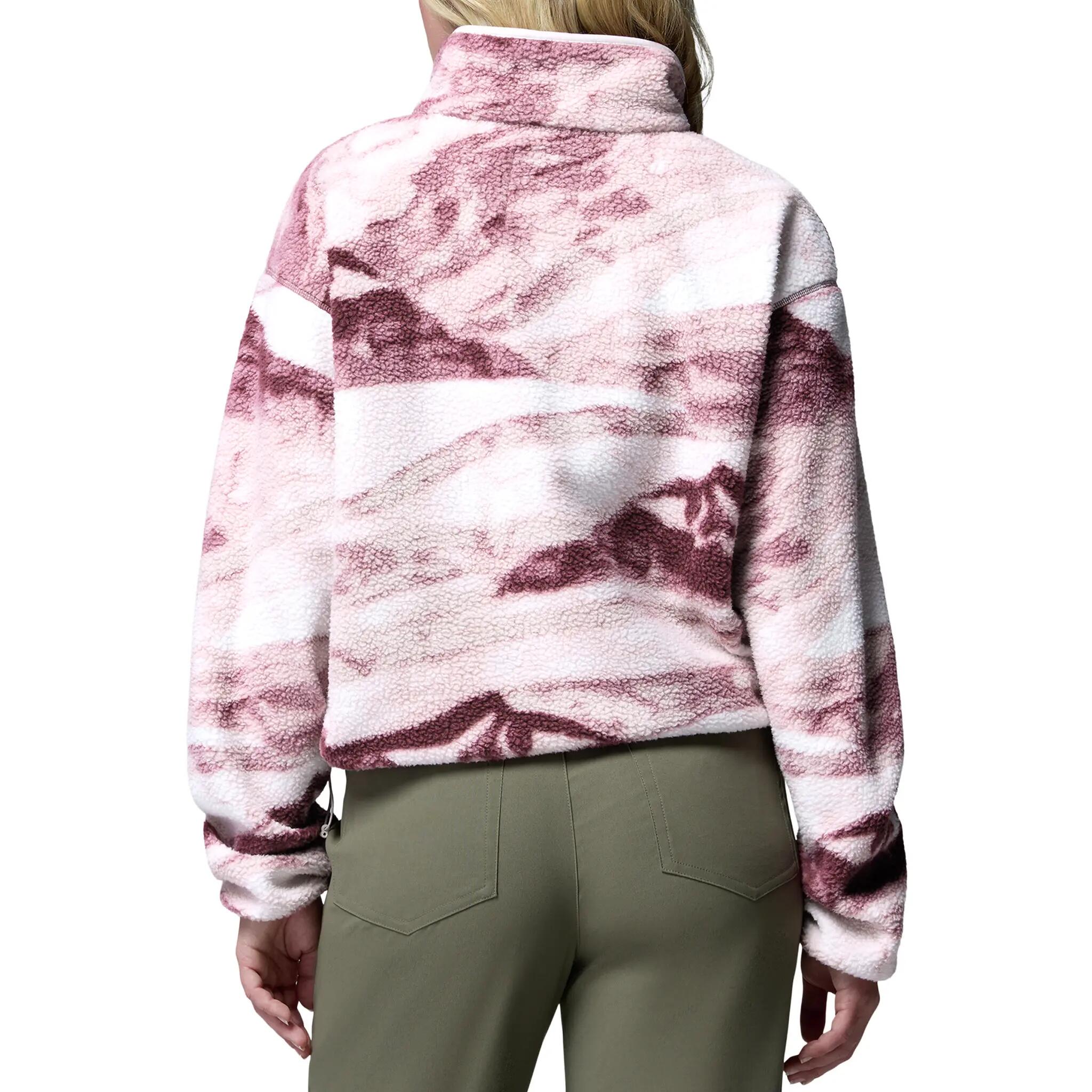 Sweater Helvetia™ II Printed Cropped Half Snap DAMES Paars 3/5
