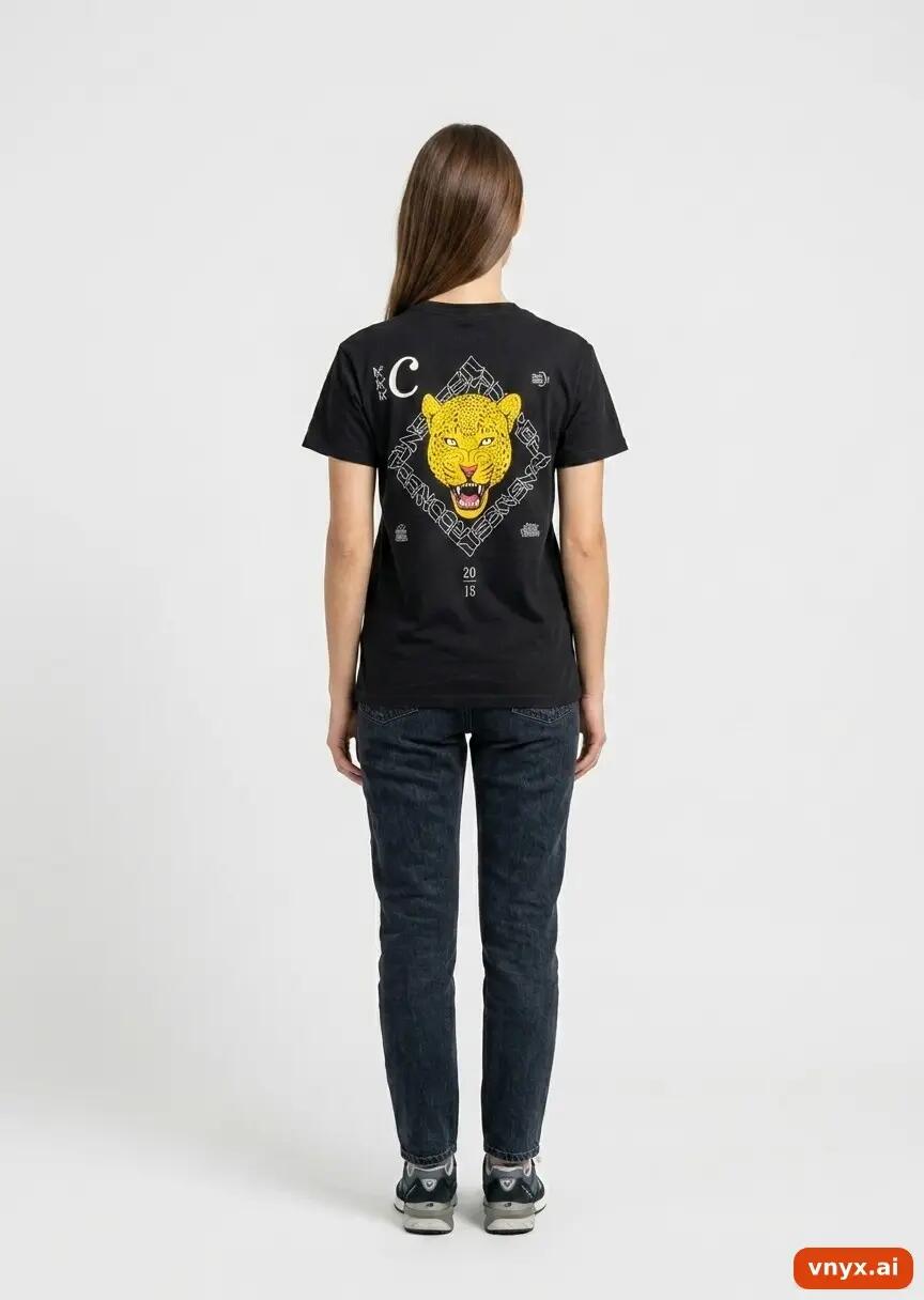 Second Life - Vintage Gildan Jet-Black T-Shirt Women S 4/6