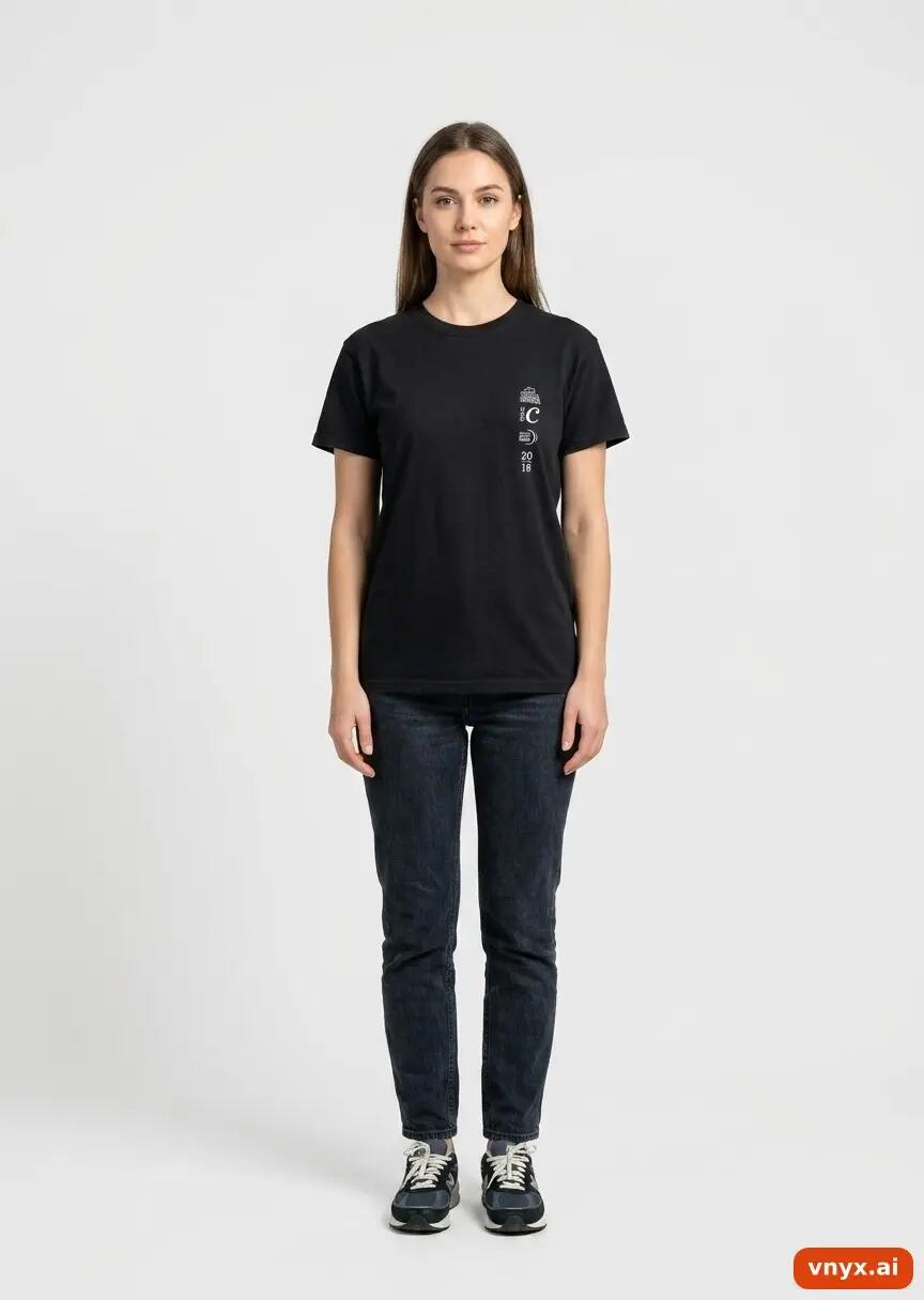 Second Life - Vintage Gildan Jet-Black T-Shirt Women S 3/6
