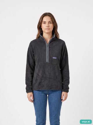 Second Life - Vintage Patagonia Black Fleece Pullover Women S
