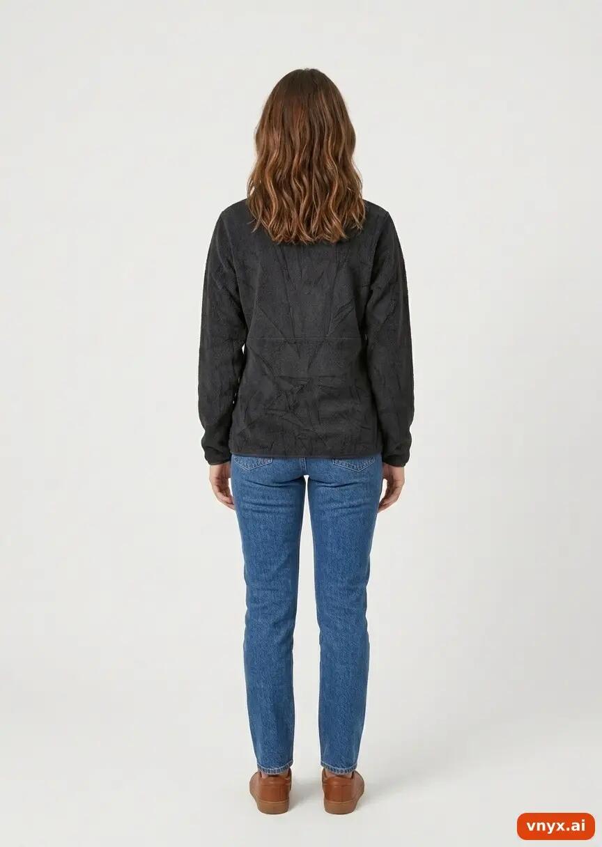 Second Life - Vintage Patagonia Black Fleece Pullover Women S 4/6