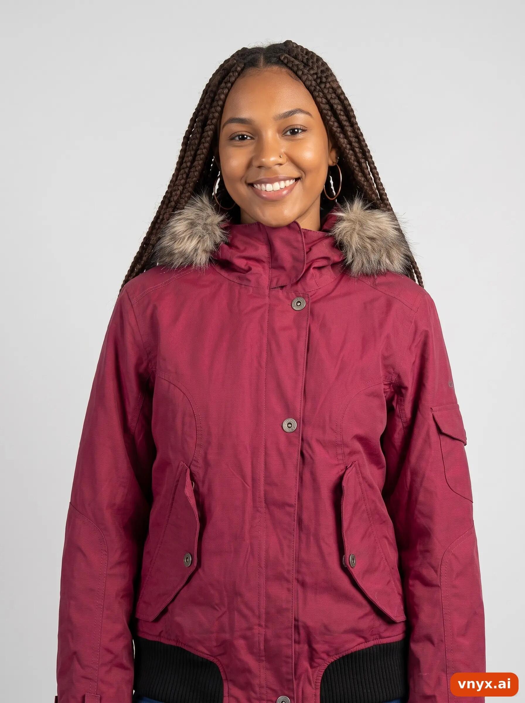 Second Life - Vintage Columbia Sportswear Burgundy Windbreaker Women S 5/6