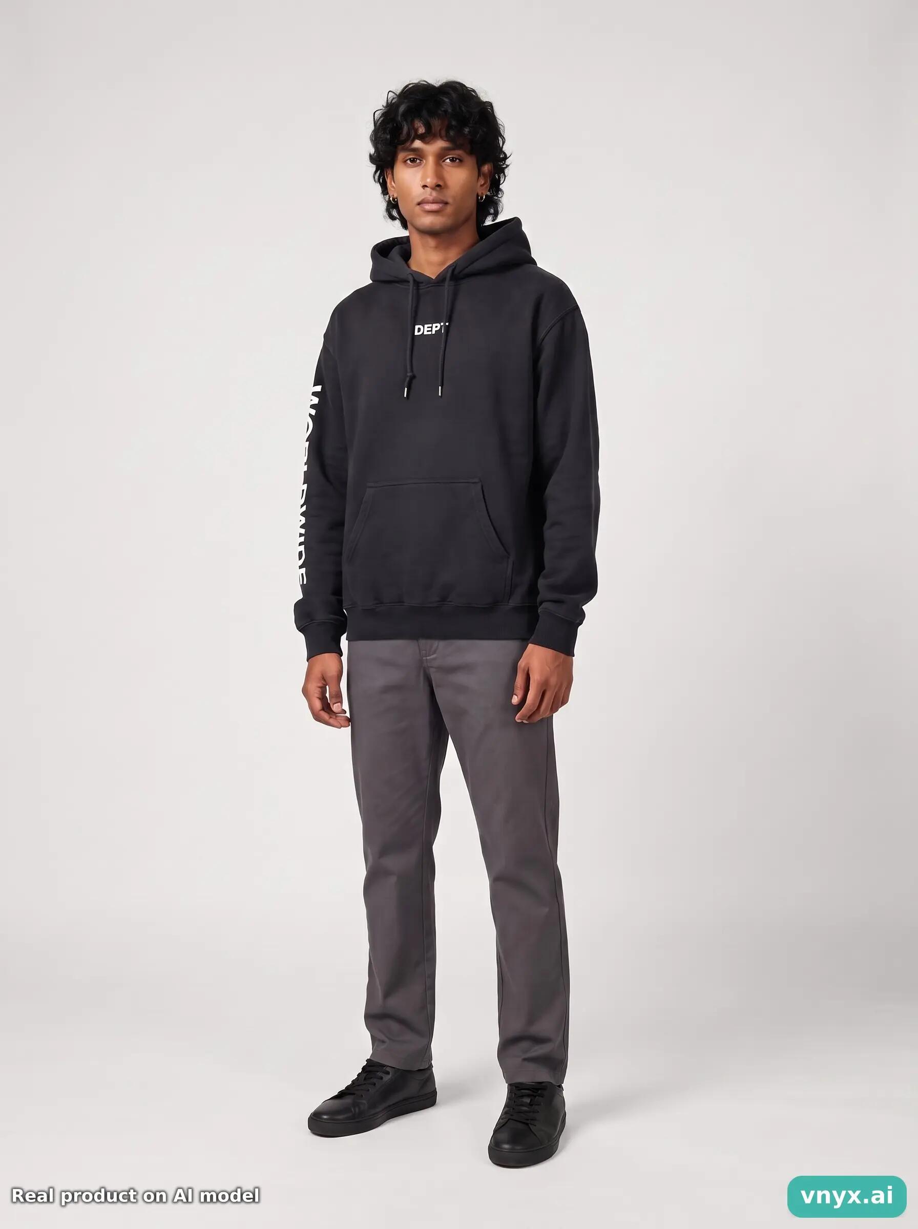 Second Life - Vintage Gildan Black Hoodie Men S 6/6