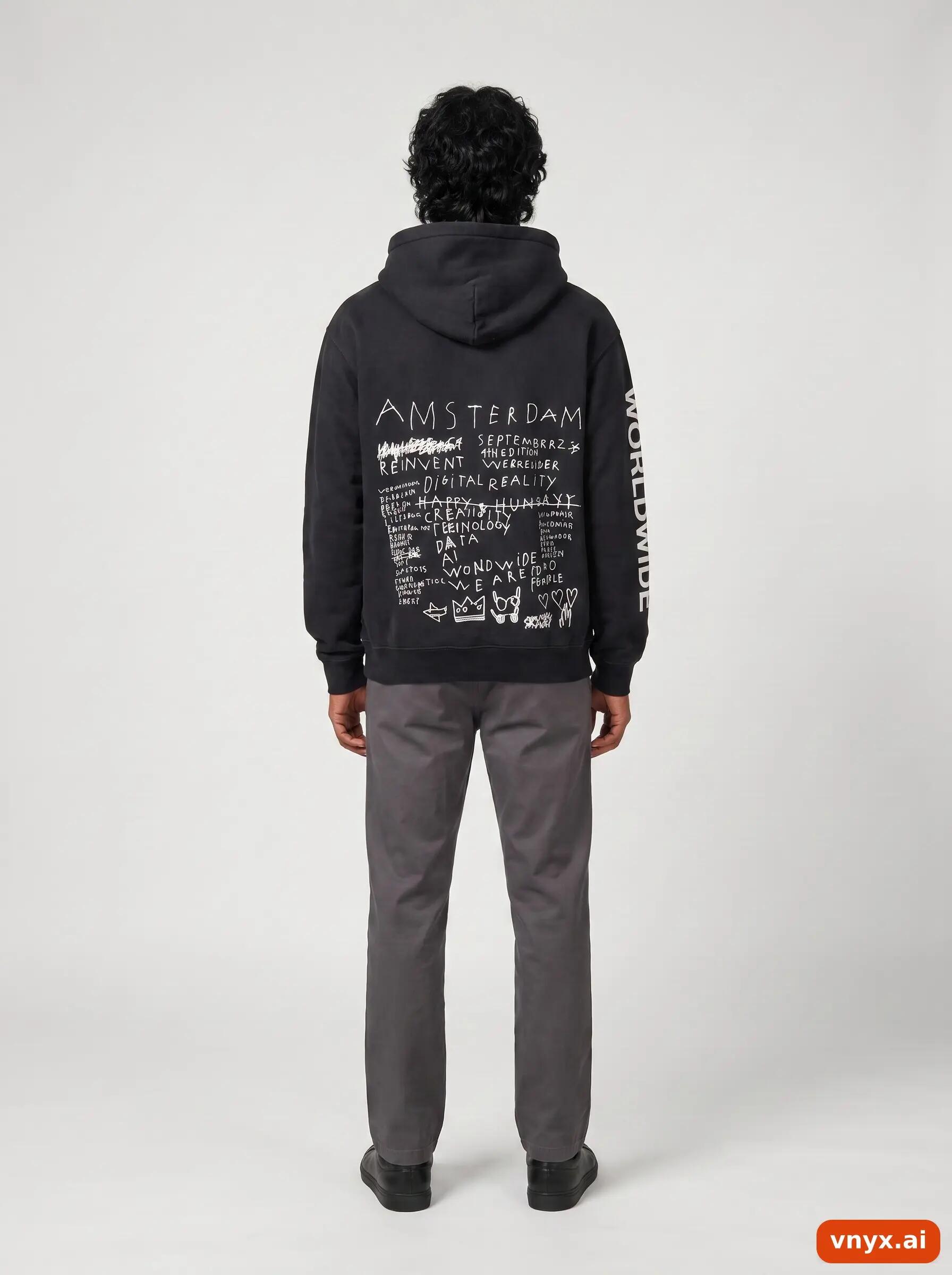 Second Life - Vintage Gildan Black Hoodie Men S 4/6