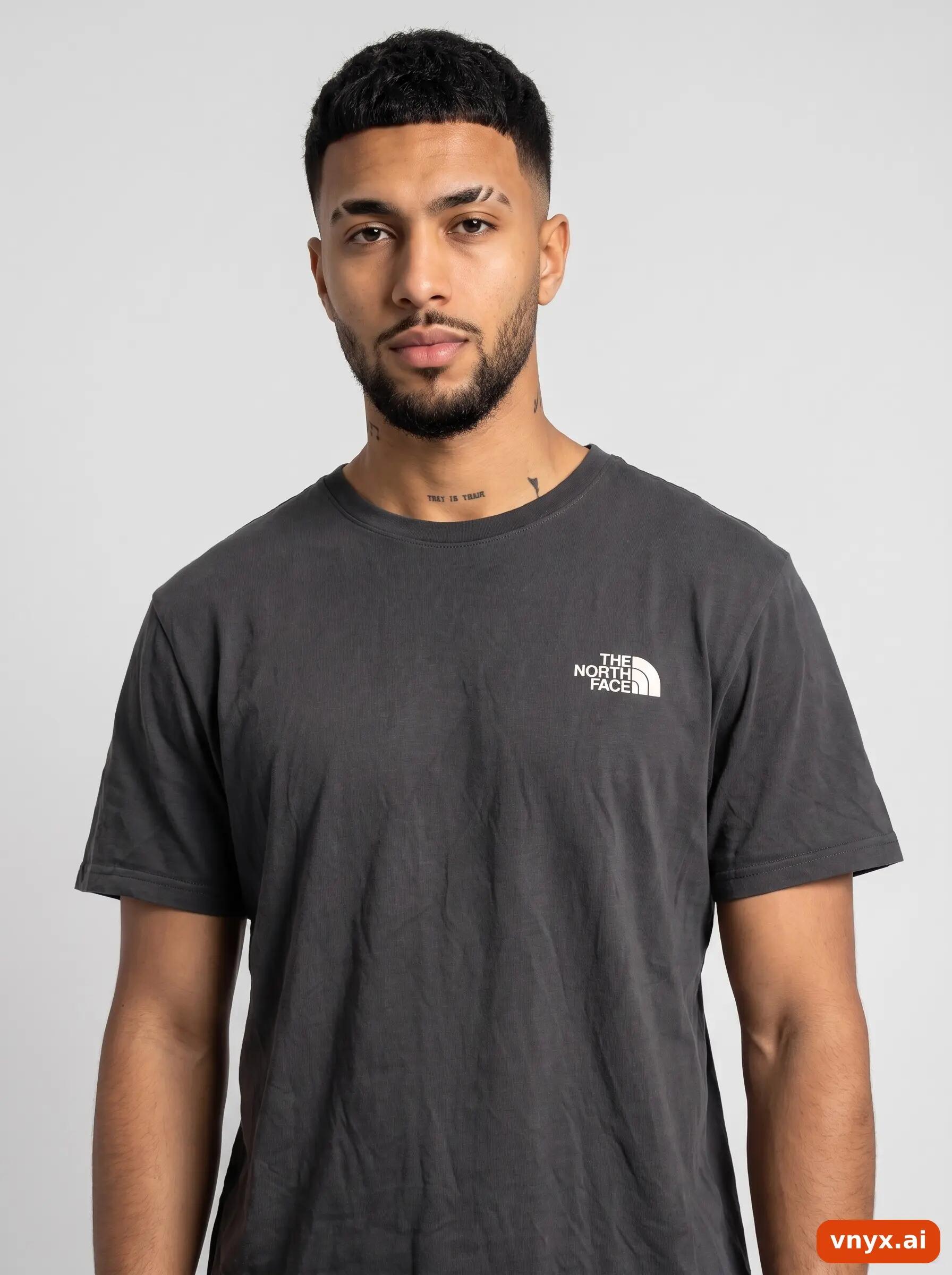 Second Life - Vintage The North Face Charcoal T-Shirt Men M 5/6