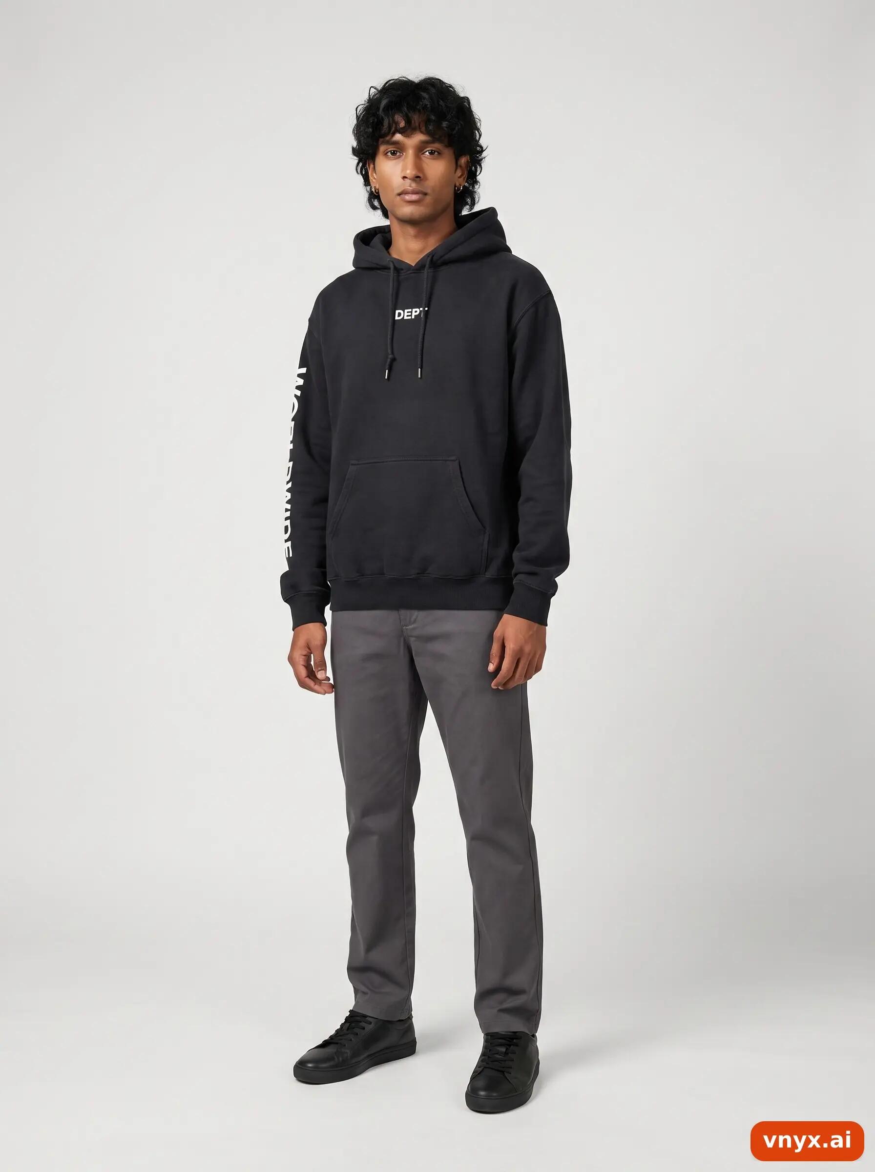 Second Life - Vintage Gildan Black Hoodie Men S 3/6