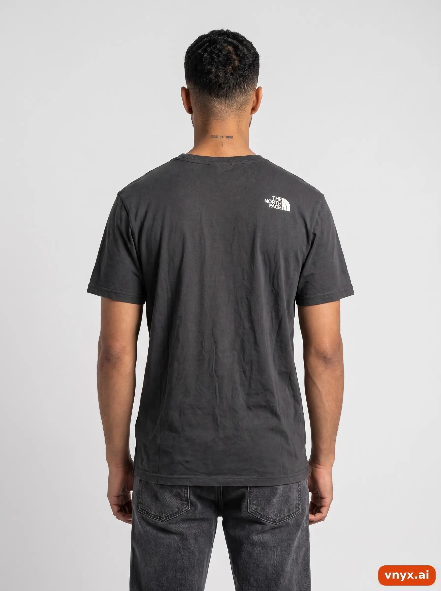 Second Life - Vintage The North Face Charcoal T-Shirt Men M 2/6