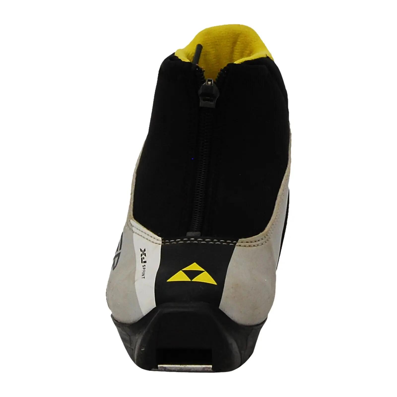 TWEEDEHANDS - Chaussure De Ski De Fond Occasion Fischer Xj Sprint Gris Noir 4/4