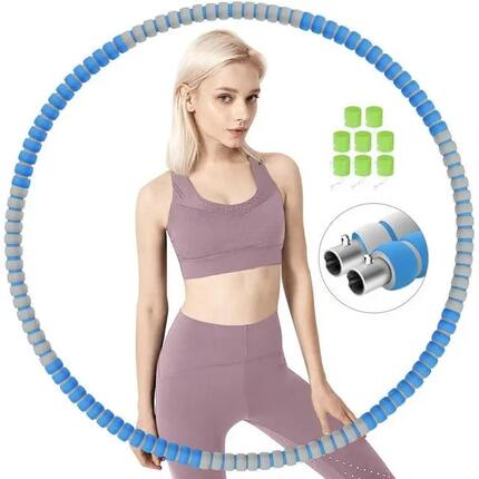 Cerceau de fitness Hula pour adultes, cerceau Hula stable en acier inoxydable po