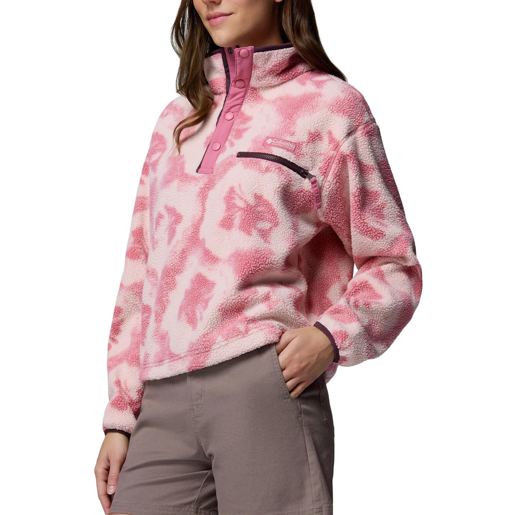 Pullover weich wärmend Damen - Helvetia™ II Printed Cropped Half Snap 3/6
