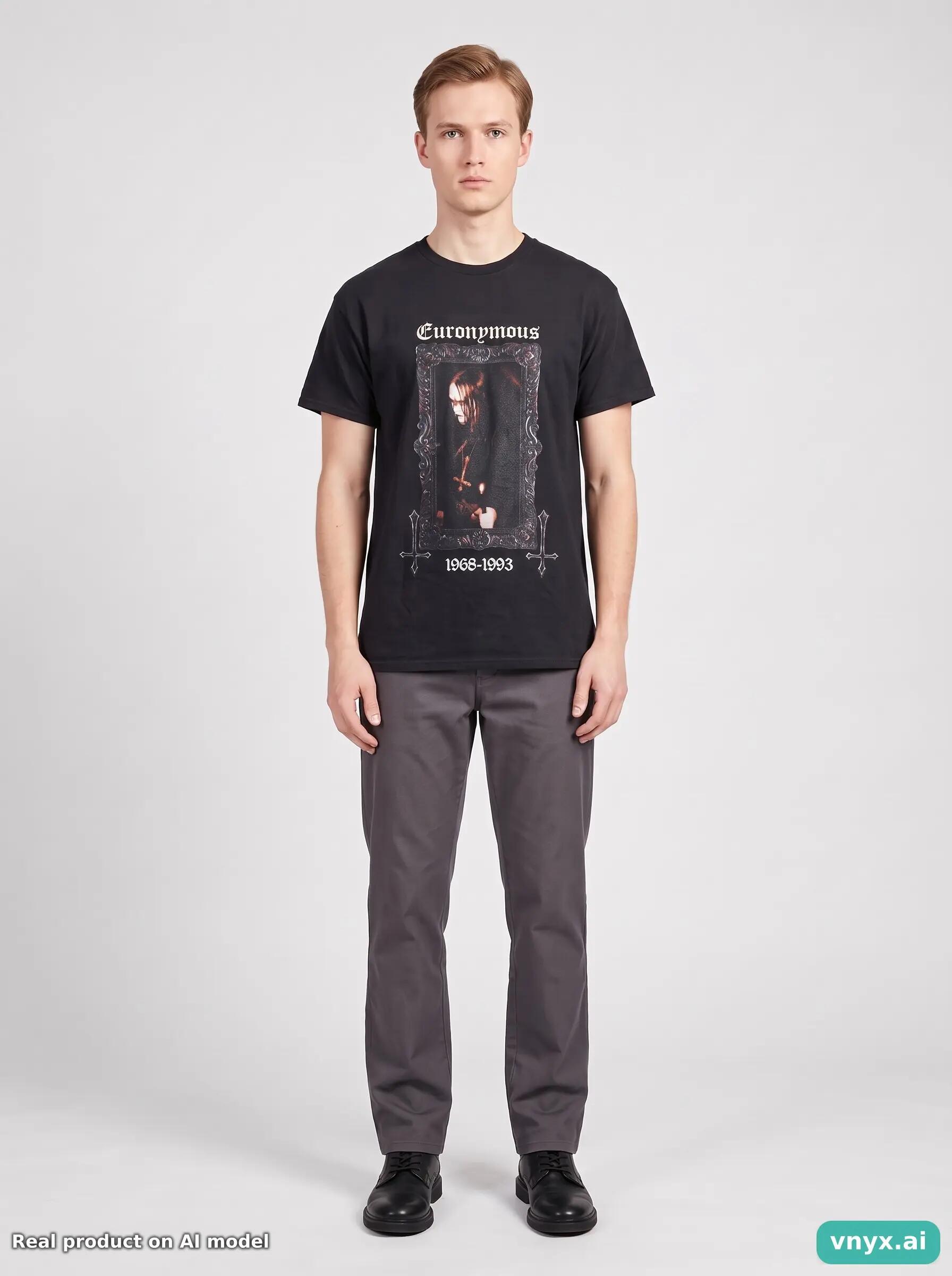 Second Life - Vintage Gildan Ebony T-Shirt Men M 6/6