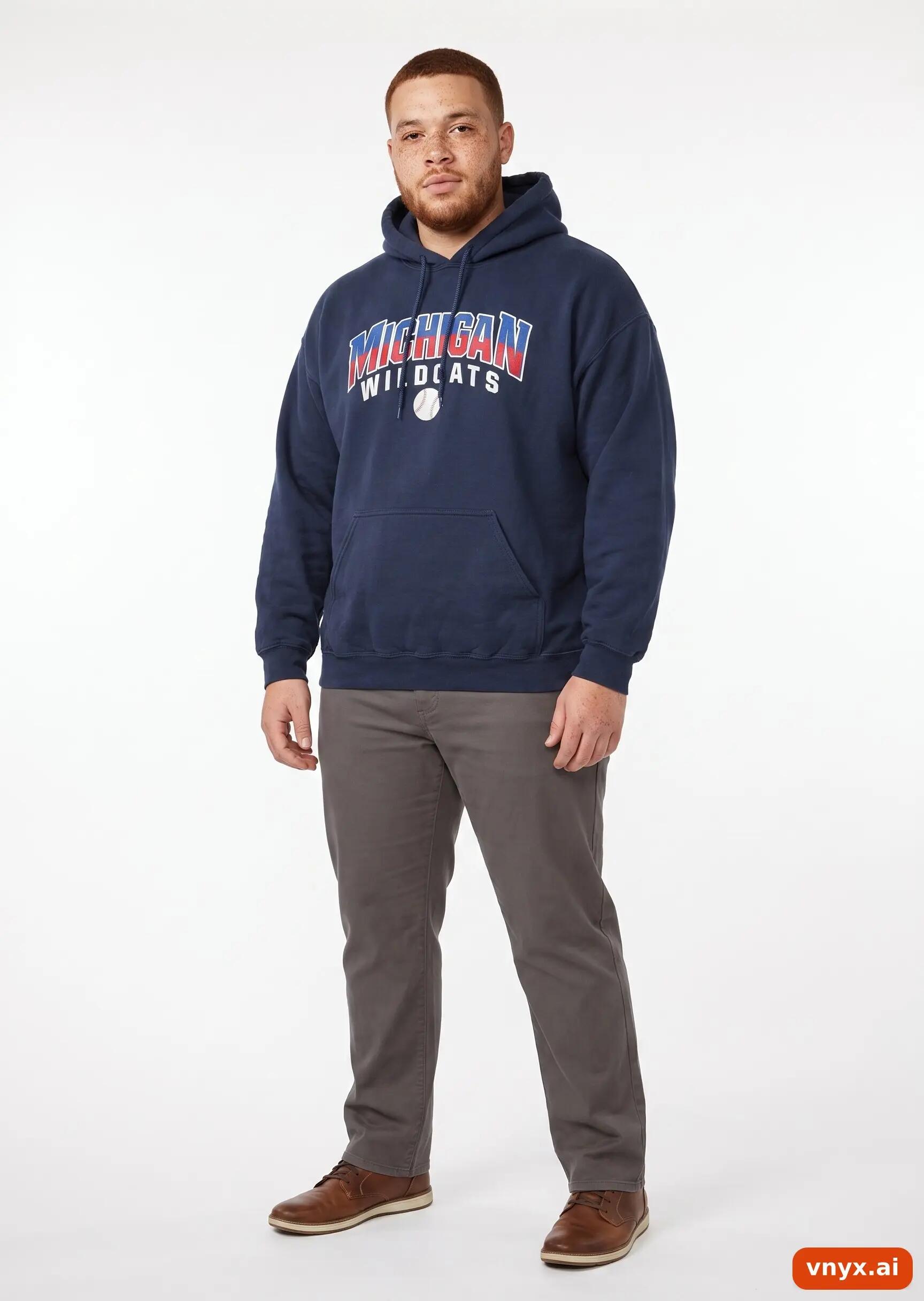 Second Life - Vintage Gildan Dark blue Hoodie Men L 3/6