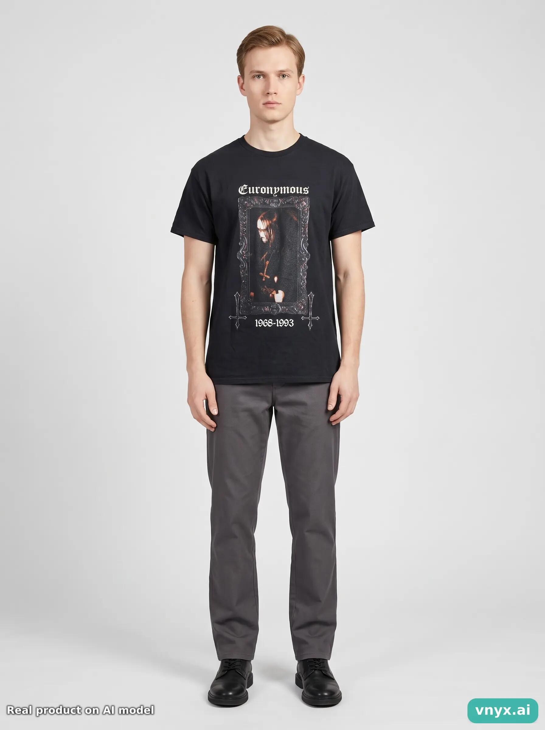 Second Life - Vintage Gildan Ebony T-Shirt Men M 3/6