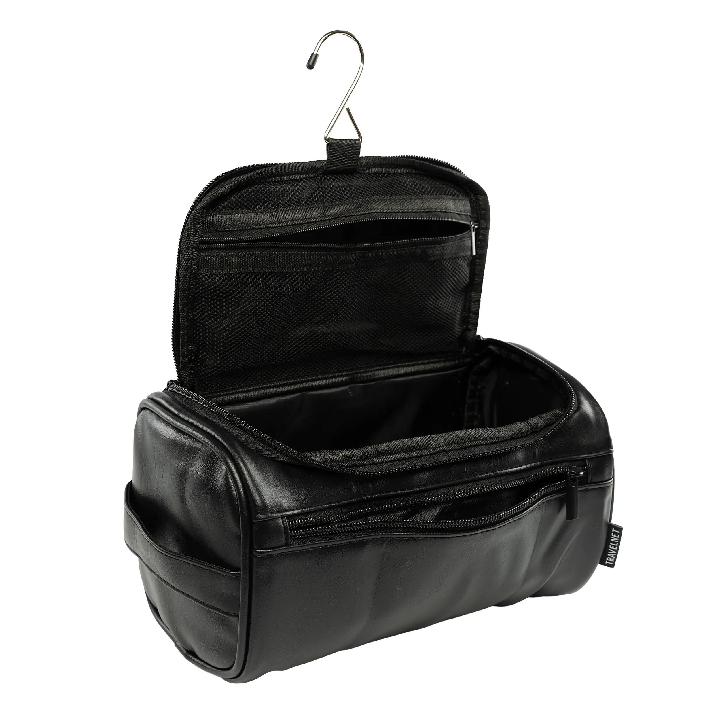 Travelnet Beauty Case Effetto Pelle con Gancio, Organizer da Viaggio di Lusso 6/7