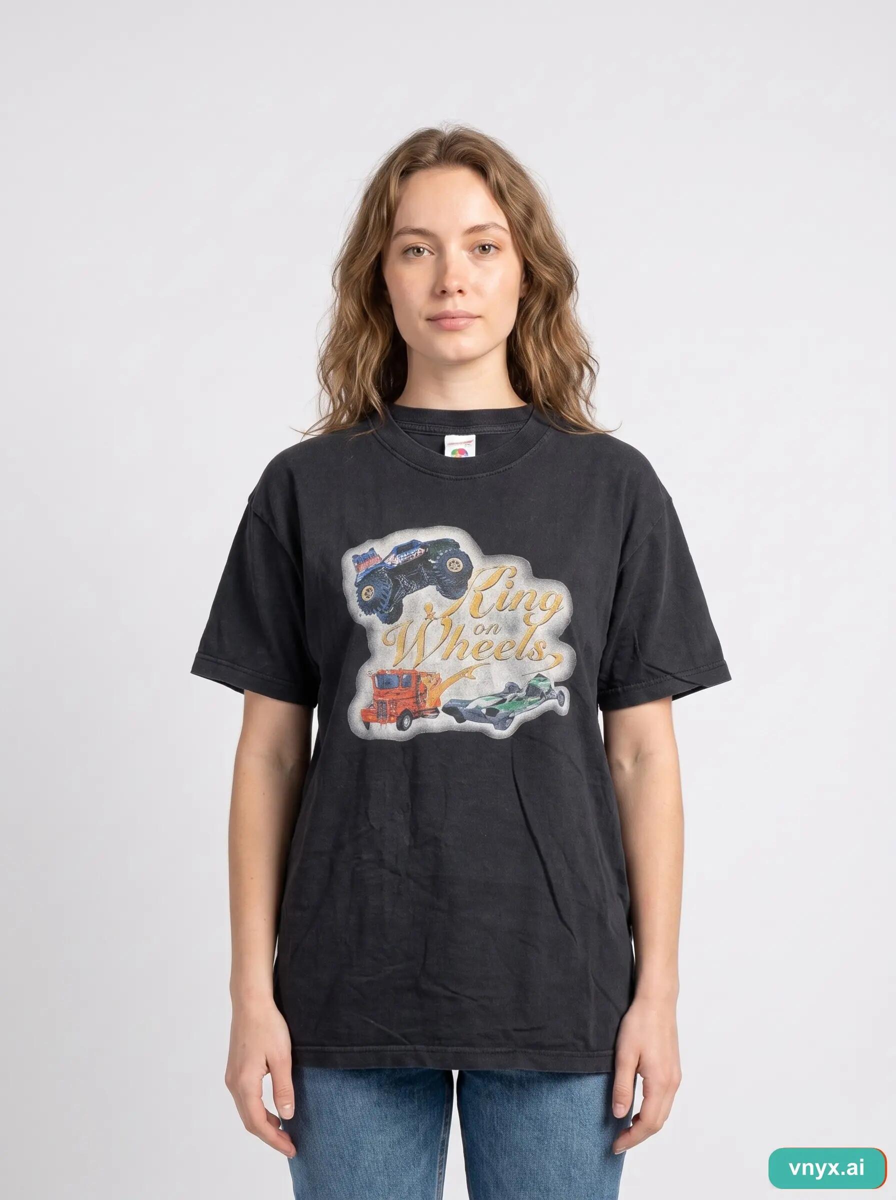Second Life - Vintage Fruit of the Loom Timeless Black T-Shirt Women M 6/6