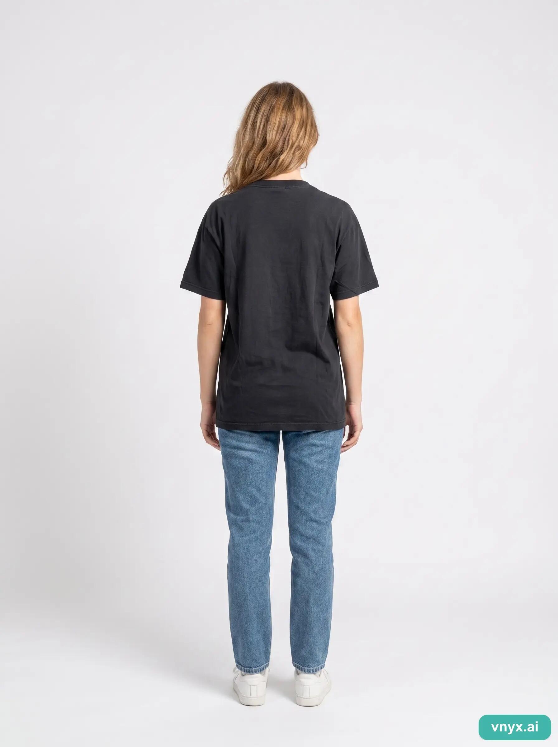 Second Life - Vintage Fruit of the Loom Timeless Black T-Shirt Women M 5/6